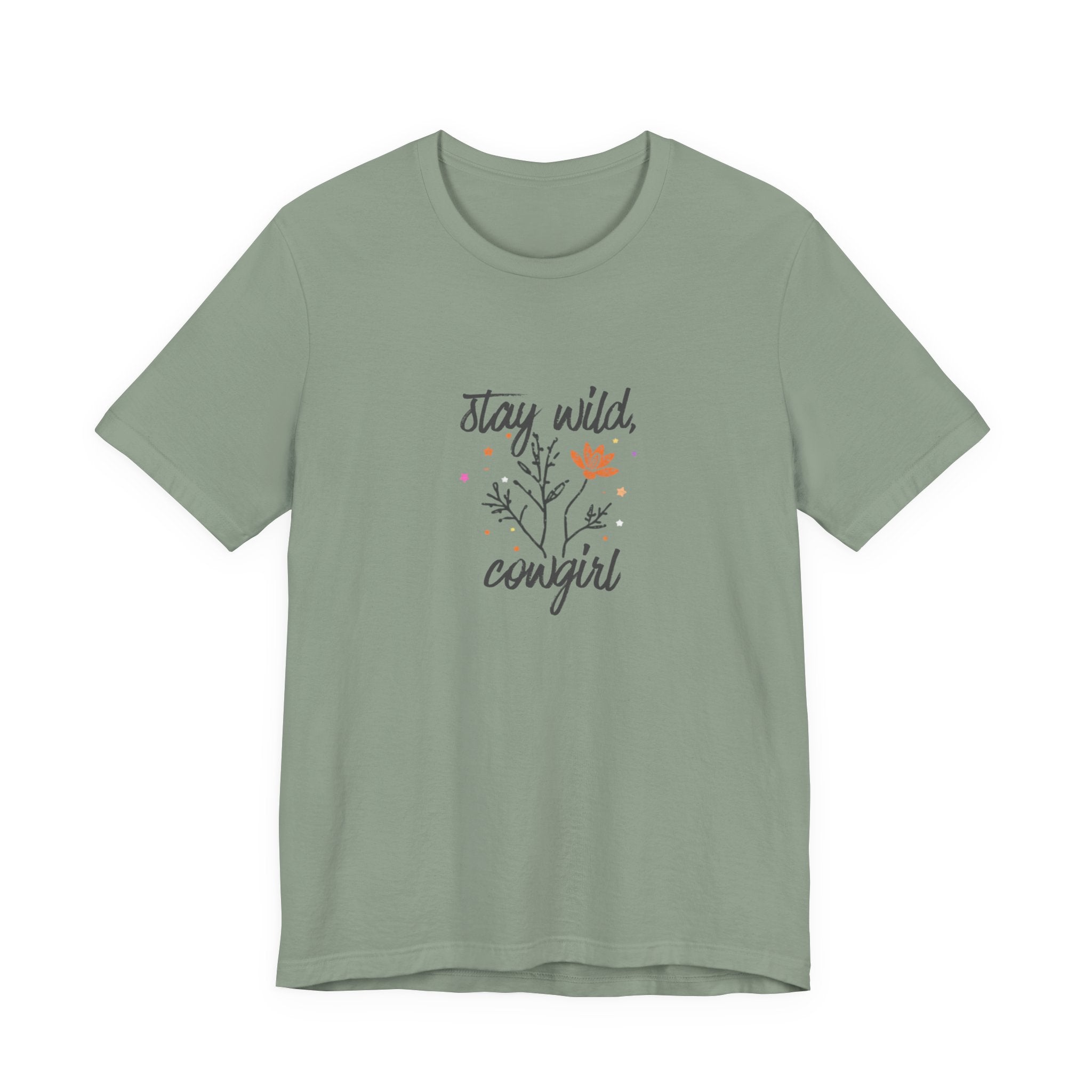 Stay Wild Cowgirl Shirt, Retro Western Graphic Tee Women, Boho Cowgirl Gift, Wildflower T-Shirt, Country Statement Tee