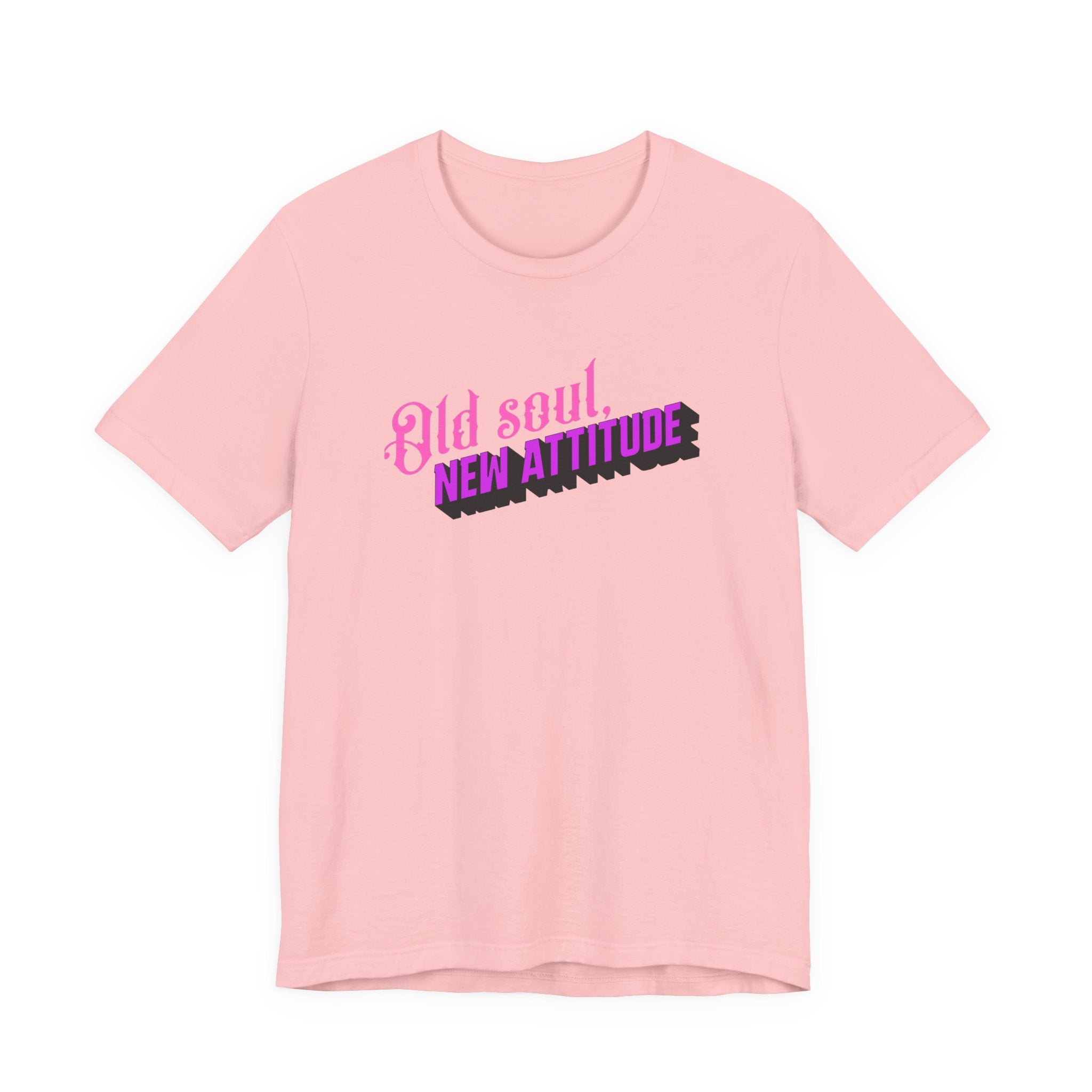 Old Soul New Attitude Shirt, Retro Gothic Graphic Tee Women, Boho Gift for Her, Vintage Vibe T-Shirt, Statement Tee
