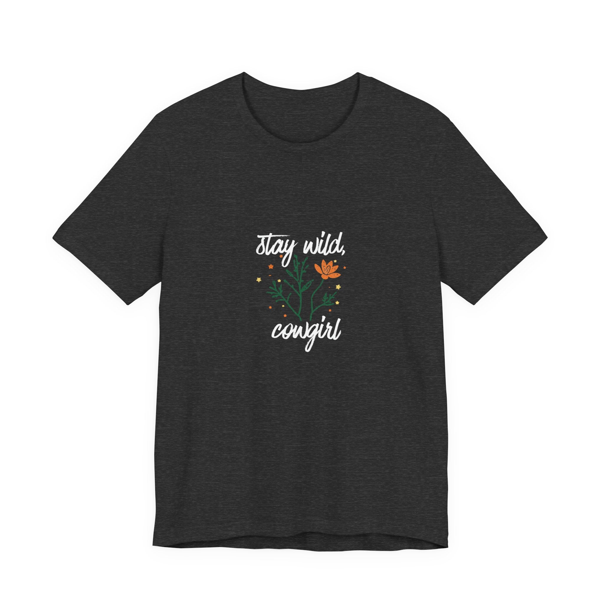 Stay Wild Cowgirl Shirt, Retro Western Graphic Tee Women, Boho Cowgirl Gift, Wildflower T-Shirt, Country Statement Tee