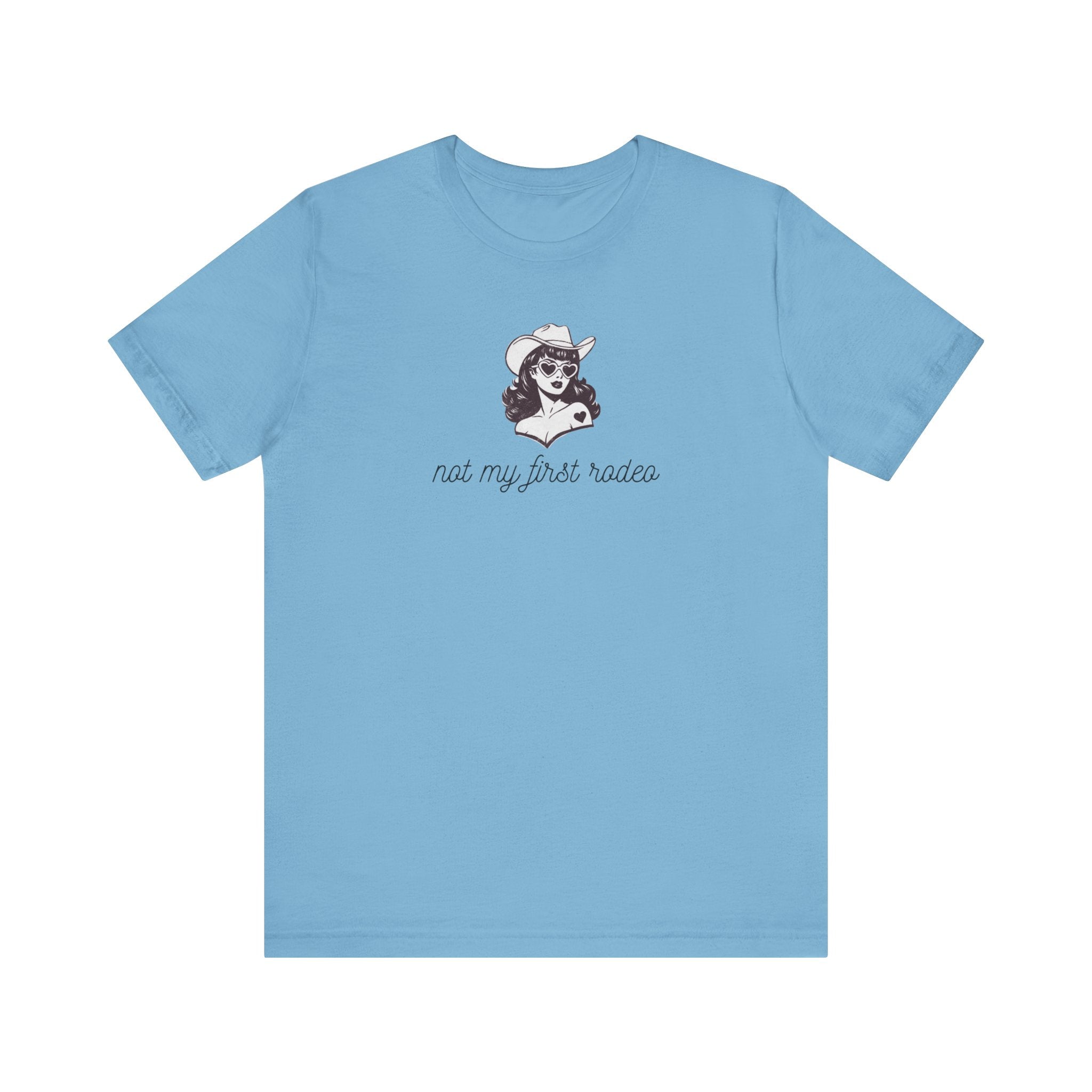 Not My First Rodeo Shirt, Retro Cowgirl Graphic Tee Women, Western Gift for Her, Country T-Shirt, Sassy Cowgirl Tee