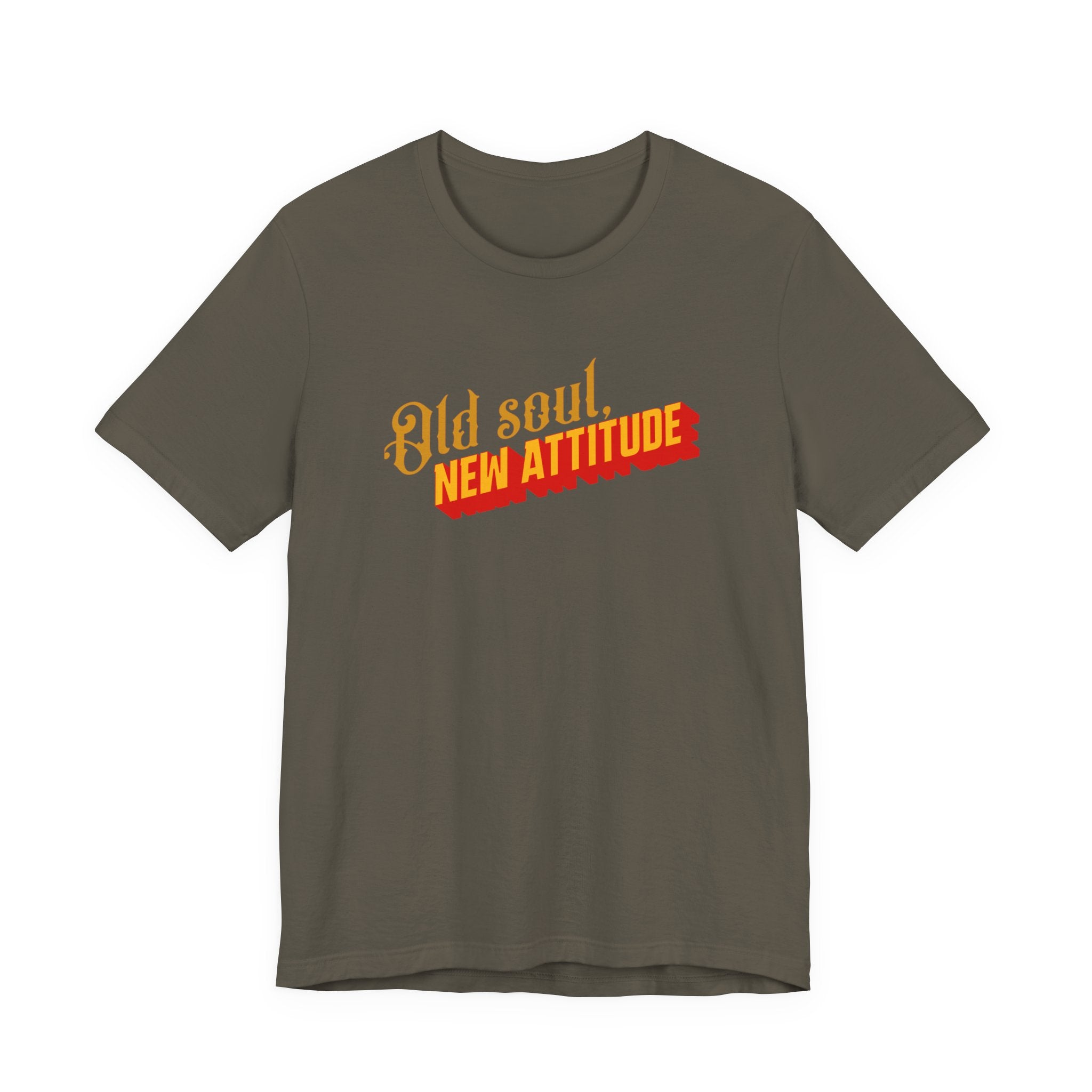 Old Soul New Attitude Shirt, Retro Gothic Graphic Tee Women, Boho Gift for Her, Vintage Vibe T-Shirt, Statement Tee
