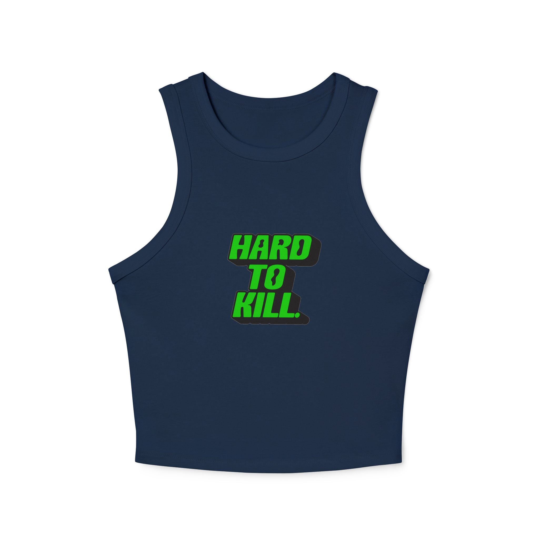 Hard To Kill graphic Tank Top (Green on Black)