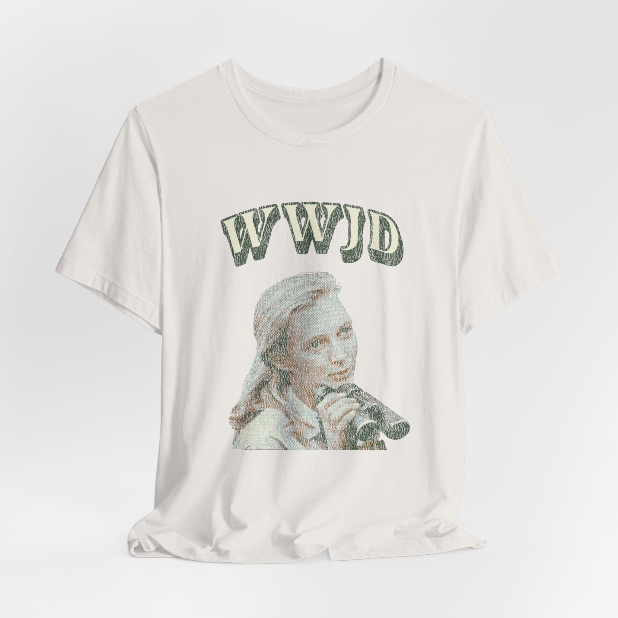 WWJD Retro Portrait T-Shirt