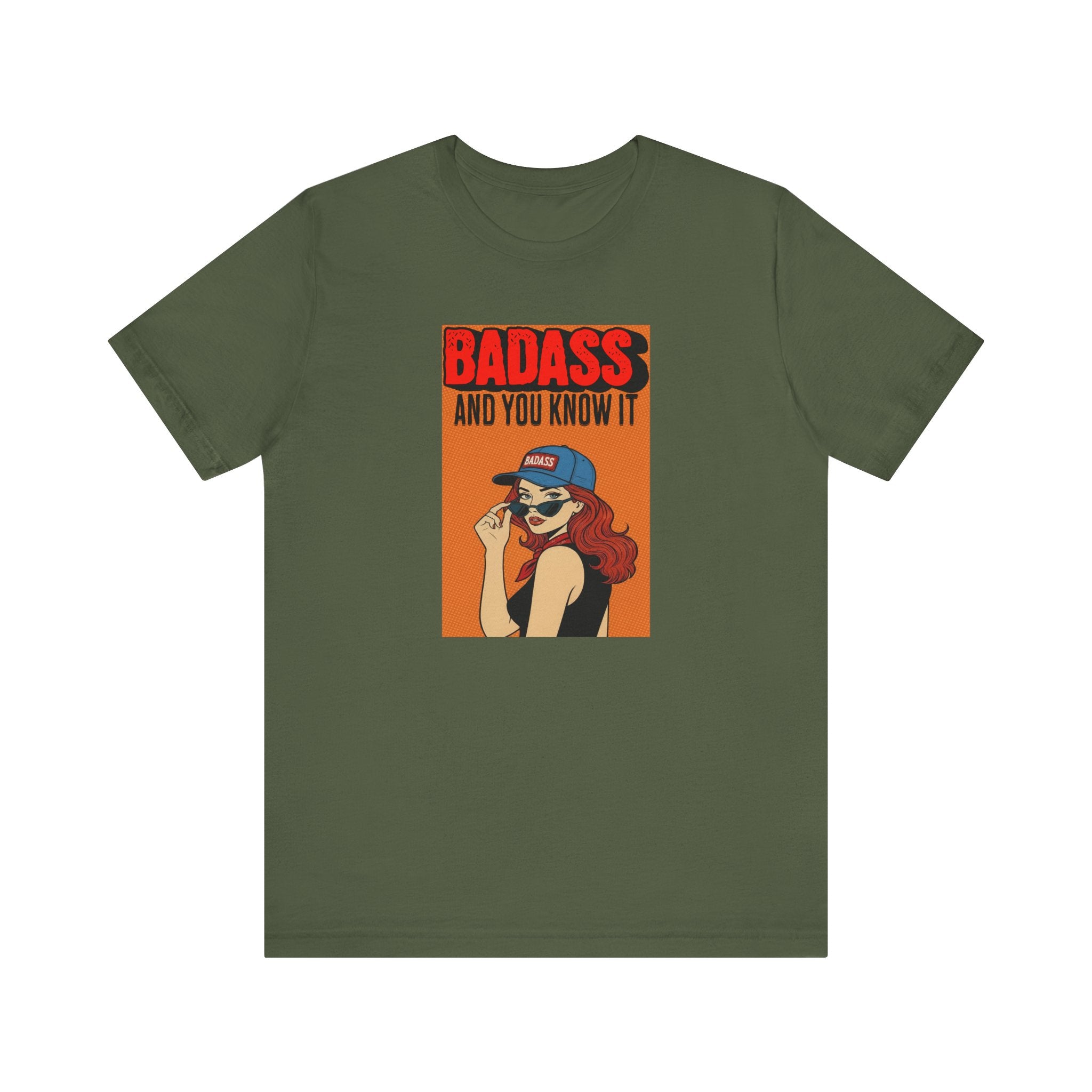 Badass And You Know It Shirt, Retro Pop Art Comic Tee Women, Sassy Cowgirl Gift for Her, Funny Confident T-Shirt