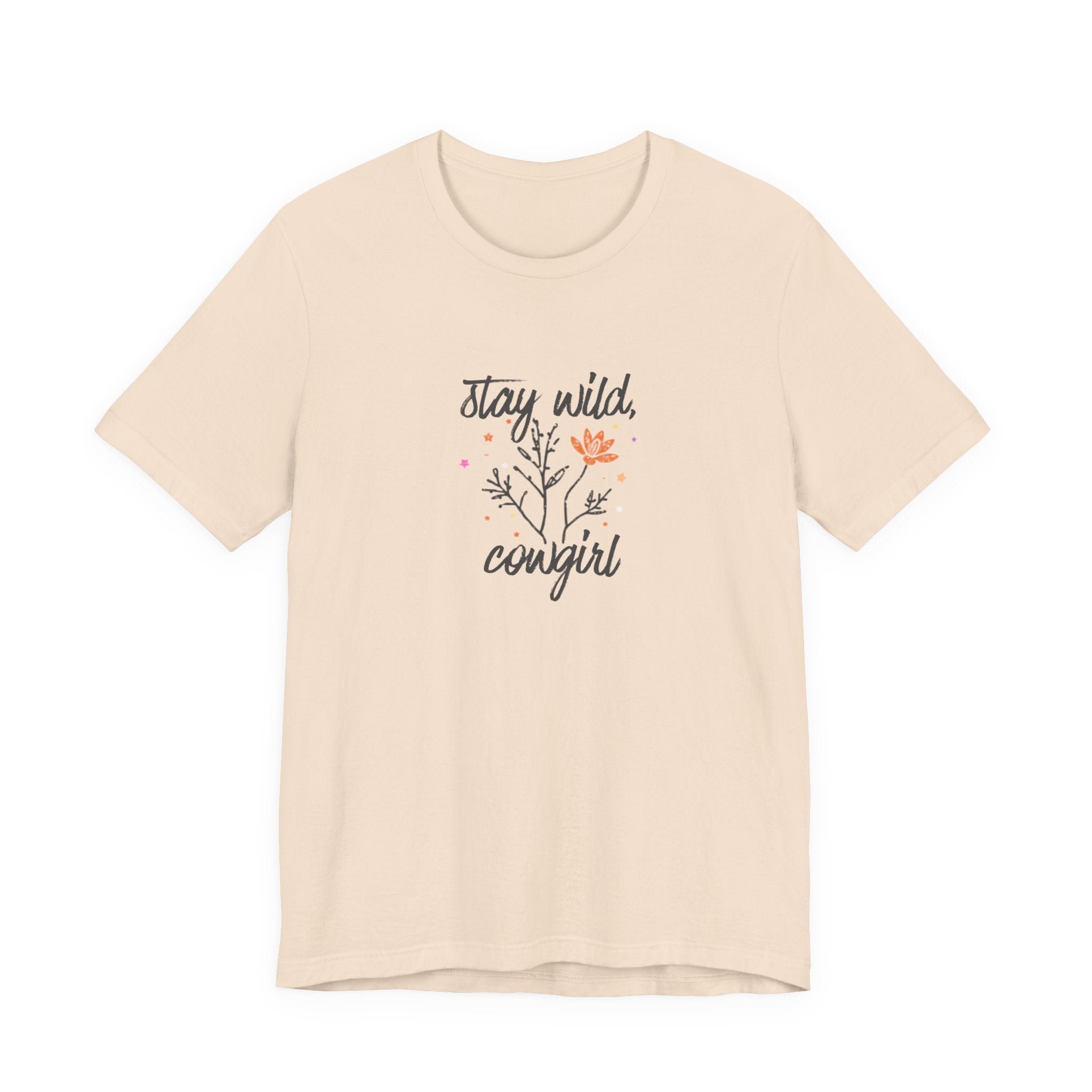 Stay Wild Cowgirl Shirt, Retro Western Graphic Tee Women, Boho Cowgirl Gift, Wildflower T-Shirt, Country Statement Tee