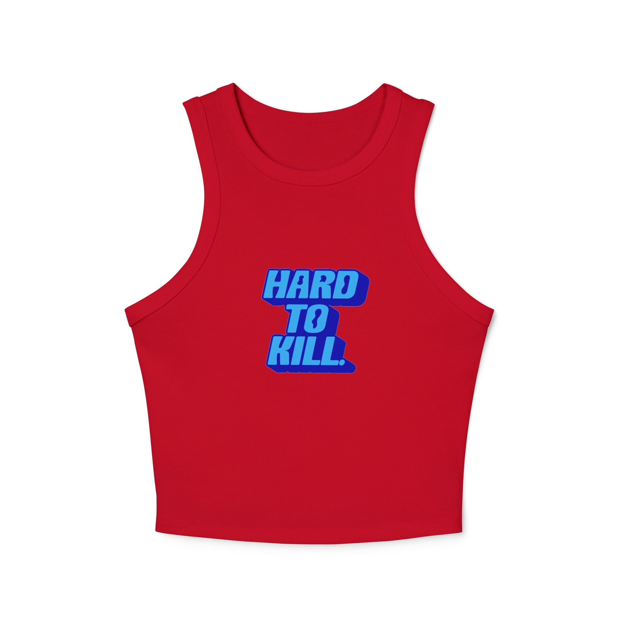Hard To Kill graphic Tank Top (Blue on Blue)