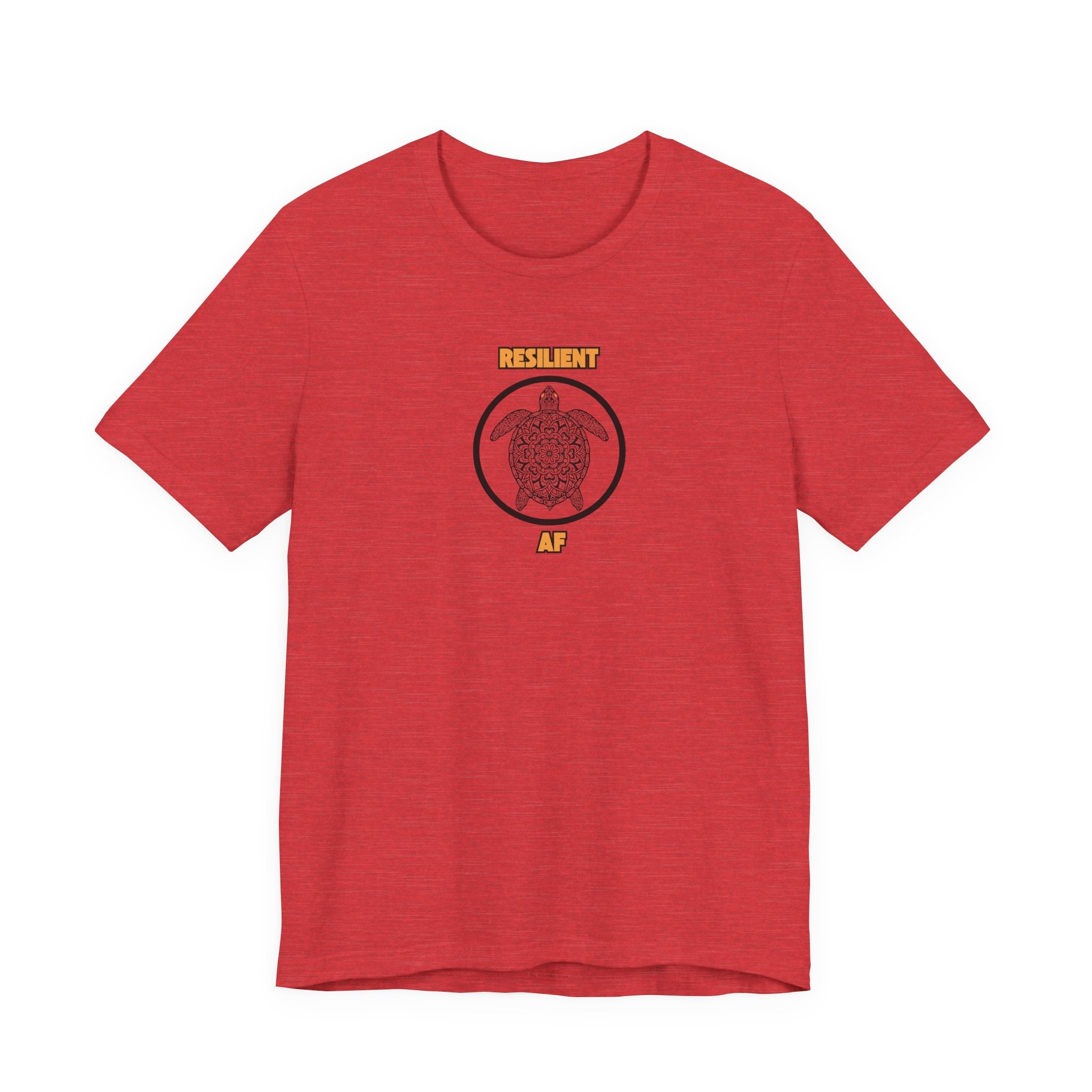 Resilient AF Shirt, Turtle Graphic Tee Women, Resilience Gift for Her, Strong Woman T-Shirt, Empowerment Tee