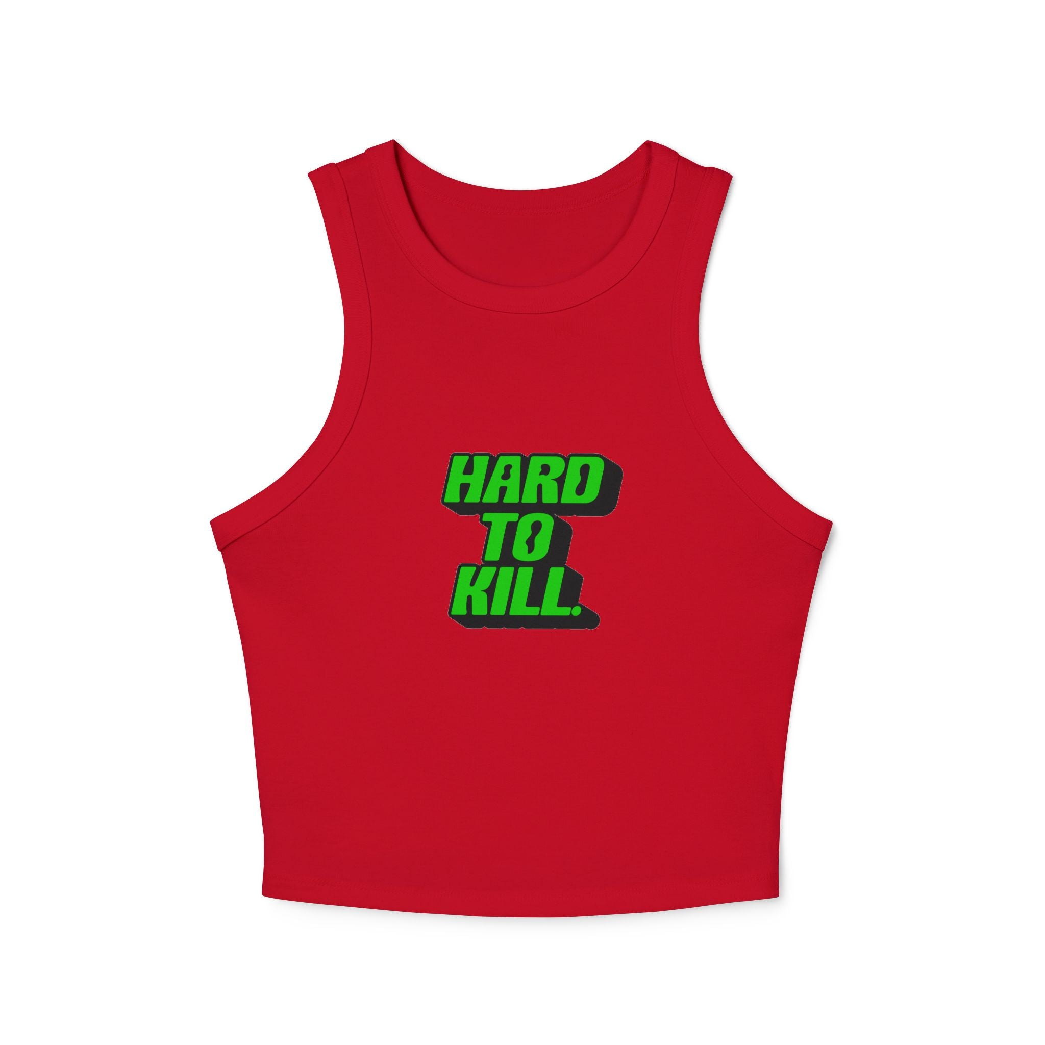 Hard To Kill graphic Tank Top (Green on Black)