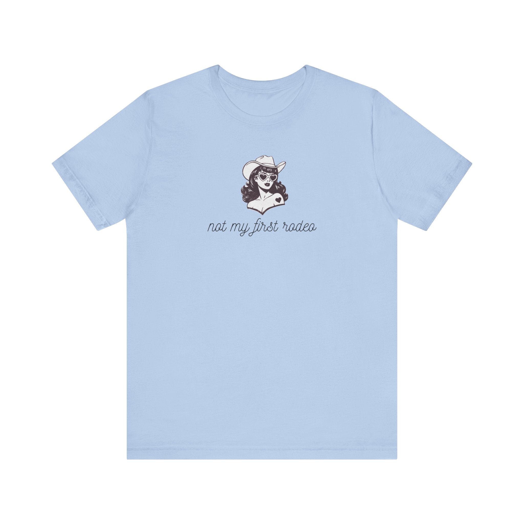 Not My First Rodeo Shirt, Retro Cowgirl Graphic Tee Women, Western Gift for Her, Country T-Shirt, Sassy Cowgirl Tee