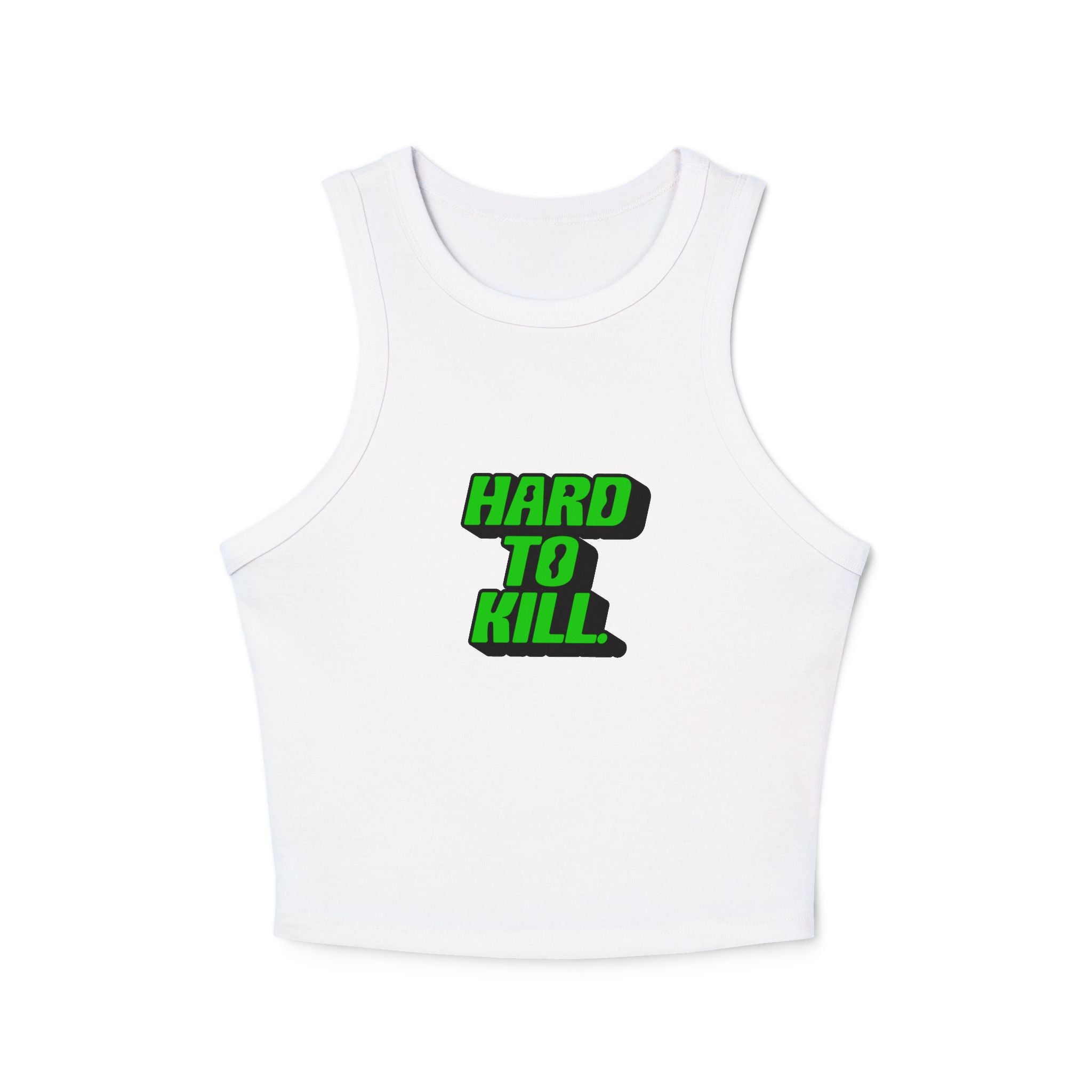 Hard To Kill graphic Tank Top (Green on Black)