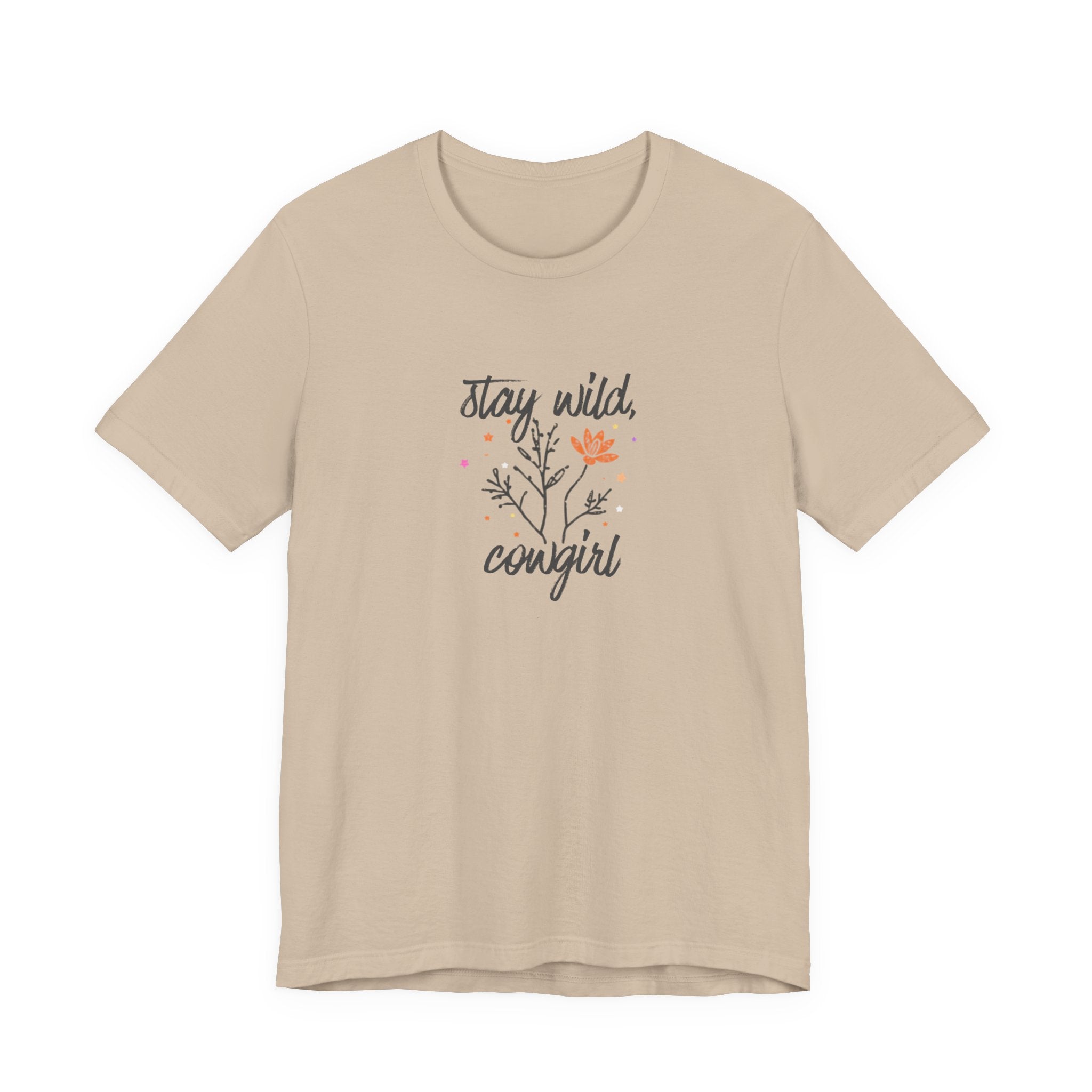 Stay Wild Cowgirl Shirt, Retro Western Graphic Tee Women, Boho Cowgirl Gift, Wildflower T-Shirt, Country Statement Tee