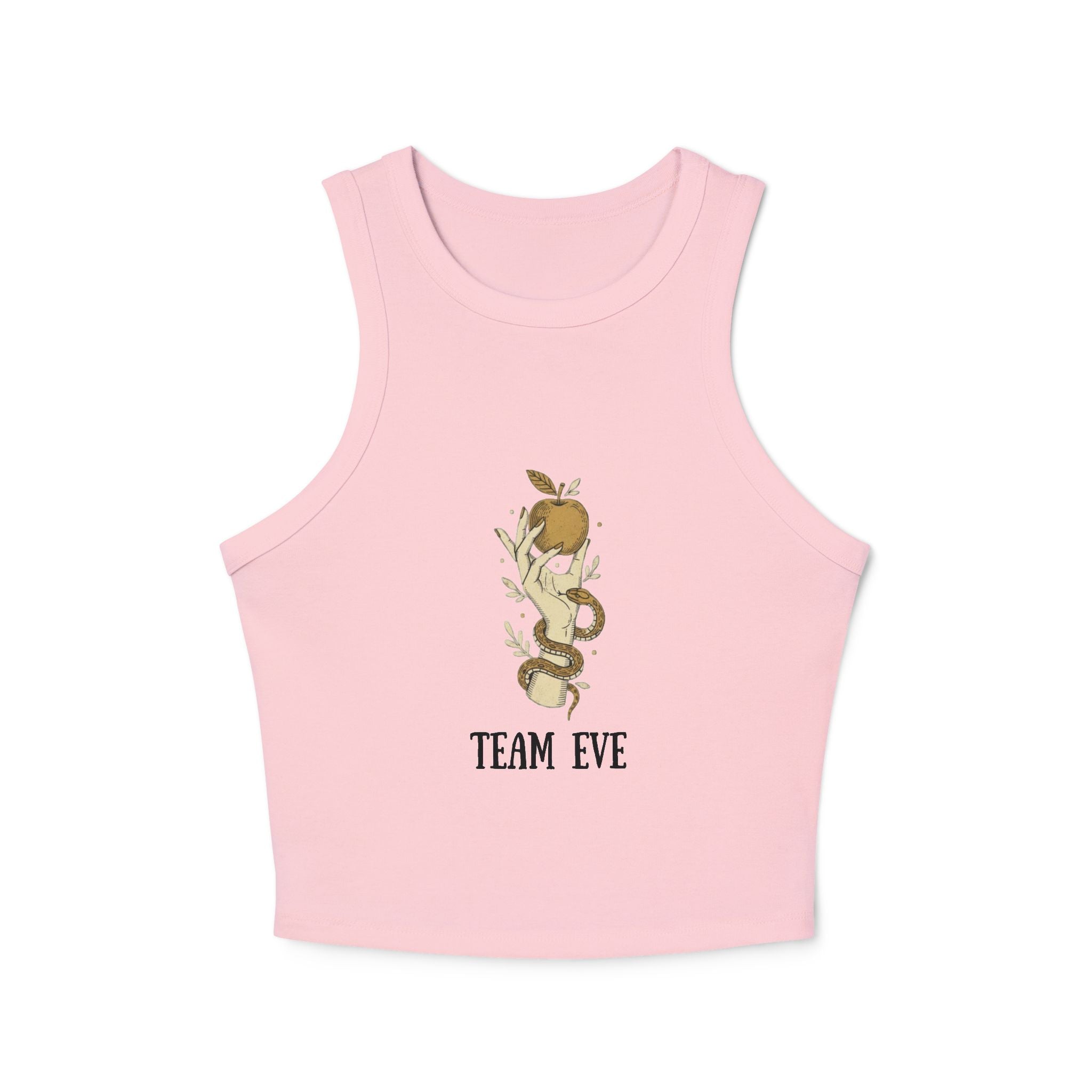 Team Eve snake and apple illustration Tank Top | Botanical serpent graphic