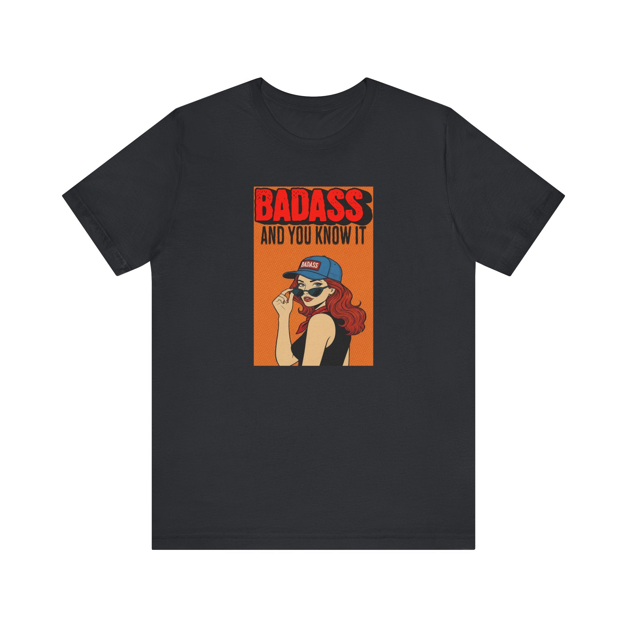 Badass And You Know It Shirt, Retro Pop Art Comic Tee Women, Sassy Cowgirl Gift for Her, Funny Confident T-Shirt