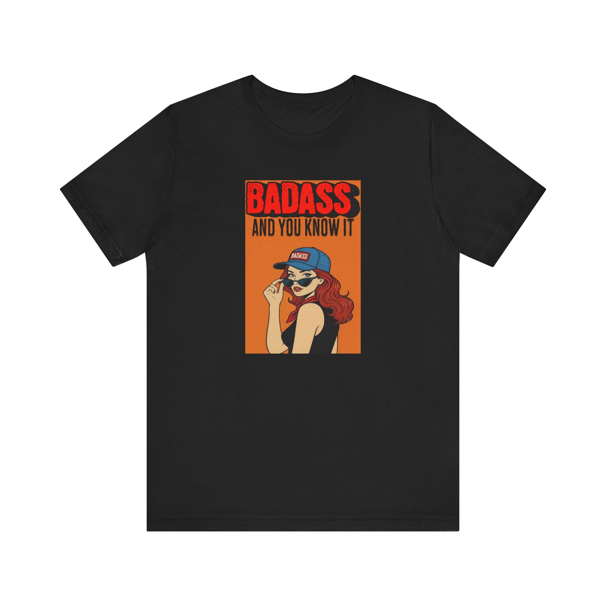Badass And You Know It Shirt, Retro Pop Art Comic Tee Women, Sassy Cowgirl Gift for Her, Funny Confident T-Shirt