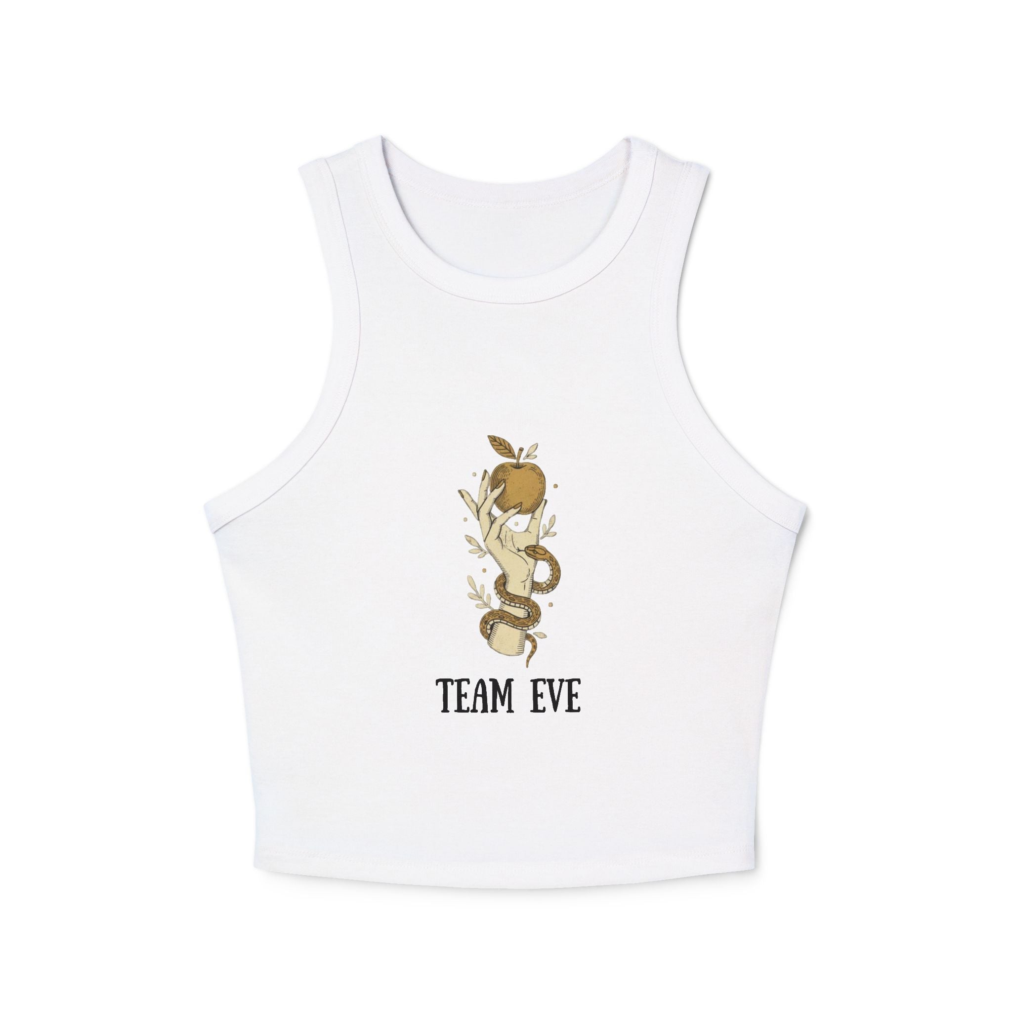 Team Eve snake and apple illustration Tank Top | Botanical serpent graphic