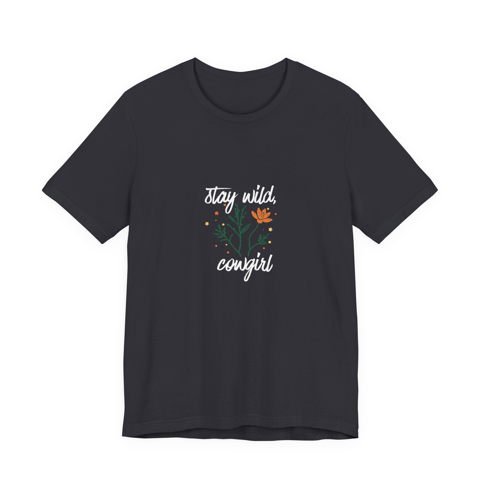 Stay Wild Cowgirl Shirt, Retro Western Graphic Tee Women, Boho Cowgirl Gift, Wildflower T-Shirt, Country Statement Tee