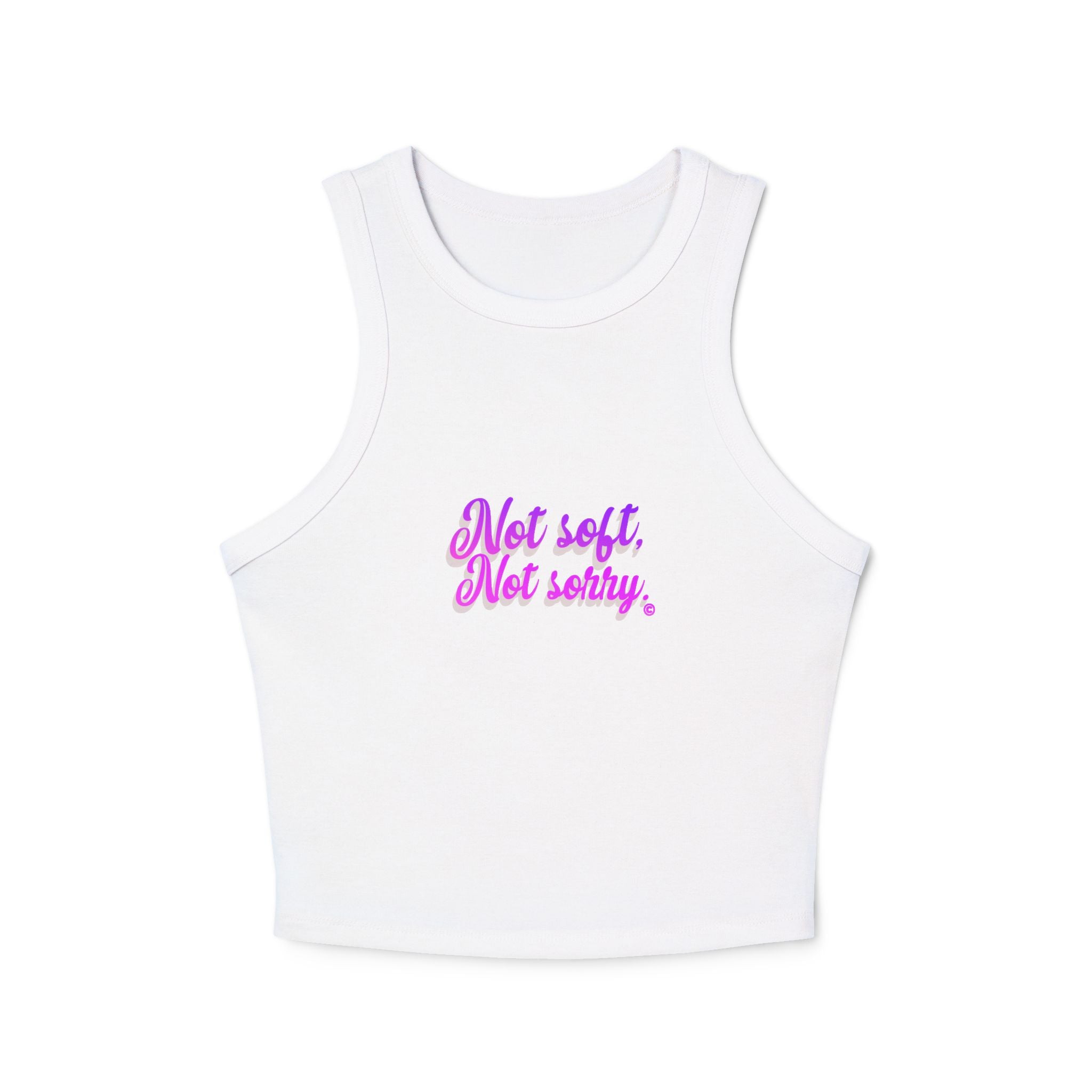 Not Soft, Not Sorry Tank Top (Pink & Purple)