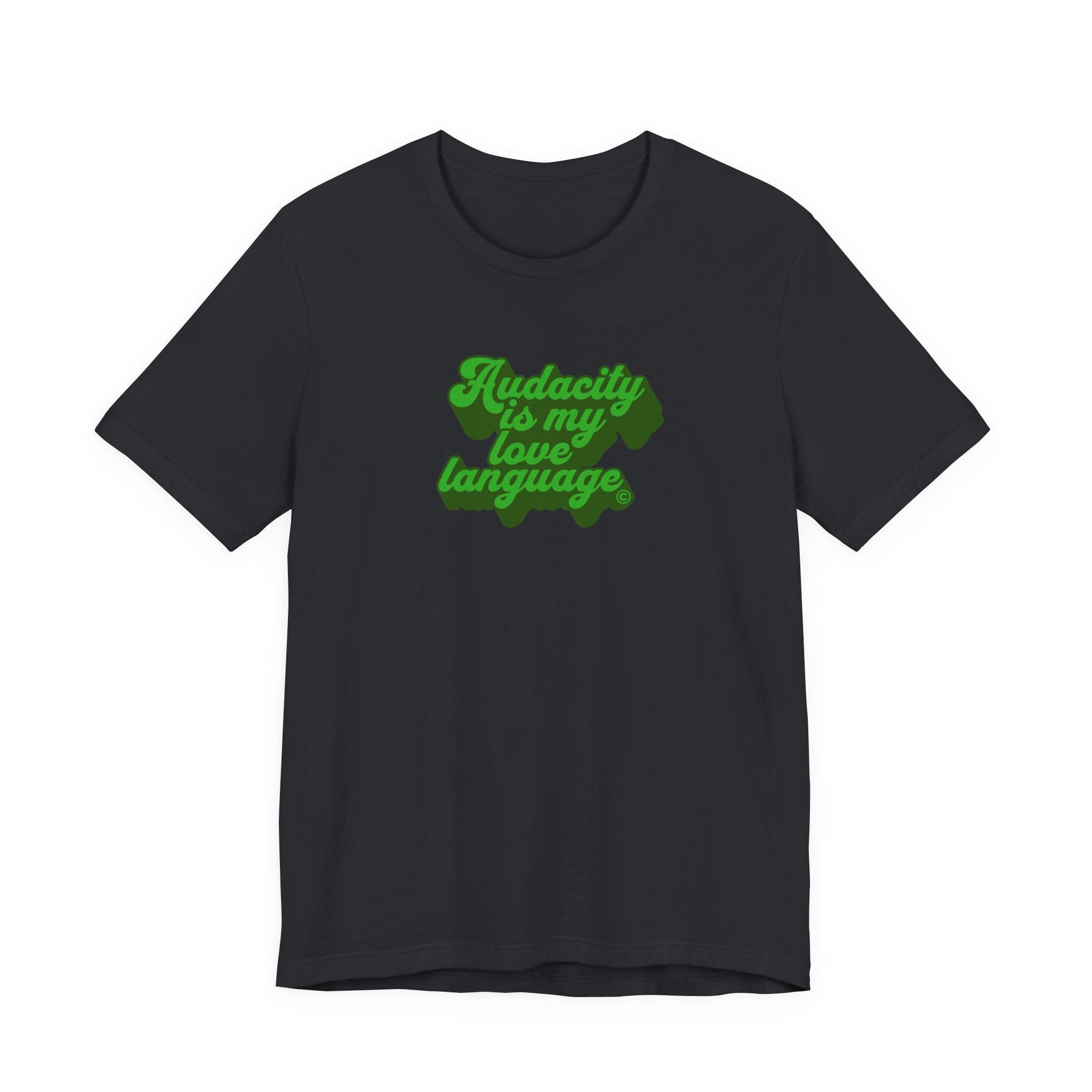 Audacity Is My Love Language Shirt, Retro Funny Tee Women, Bold Sassy Gift, Confident T-Shirt, Purple Statement Tee