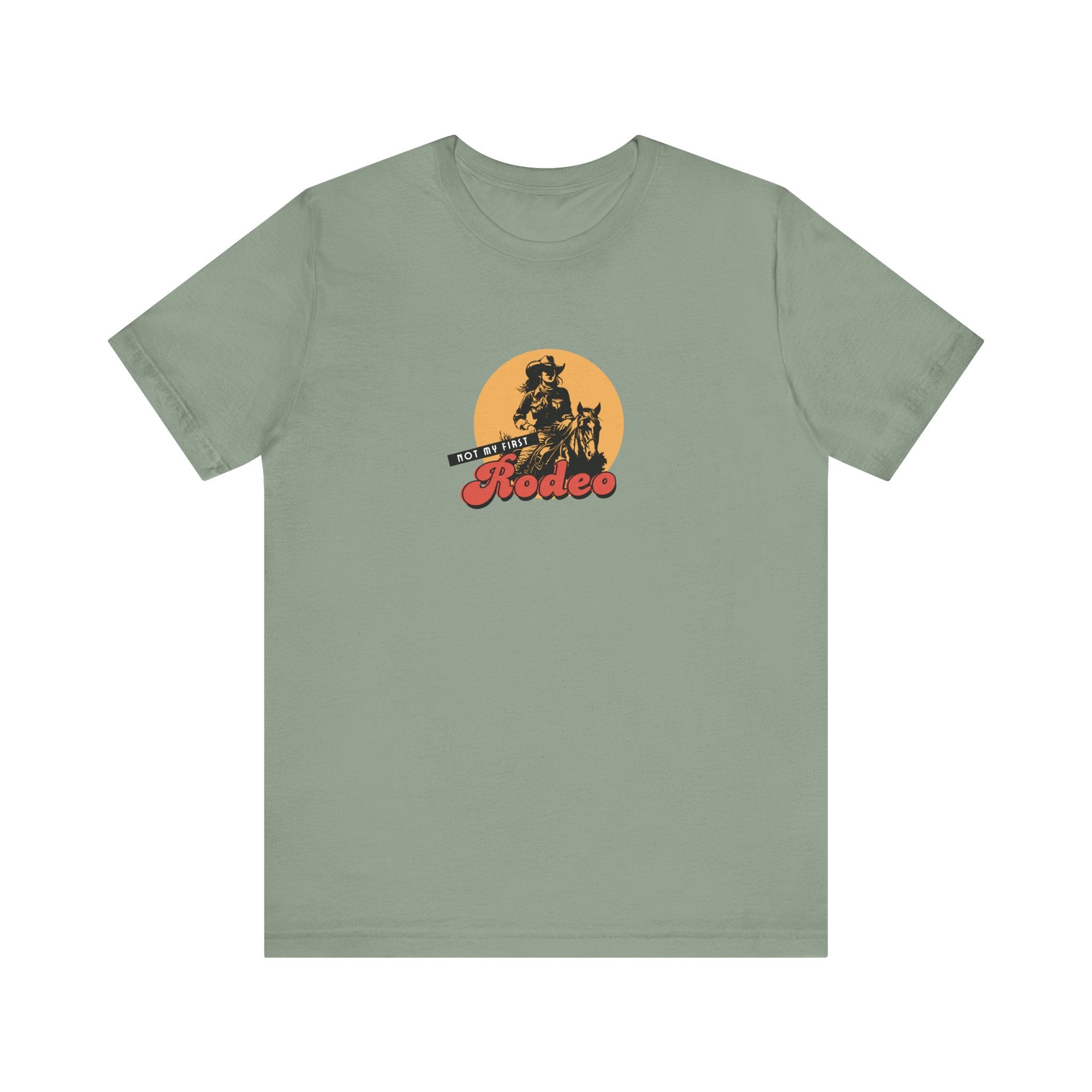 Not My First Rodeo Shirt, Retro Cowgirl Graphic Tee Women, Western Gift for Her, Country T-Shirt, Sassy Cowgirl Tee