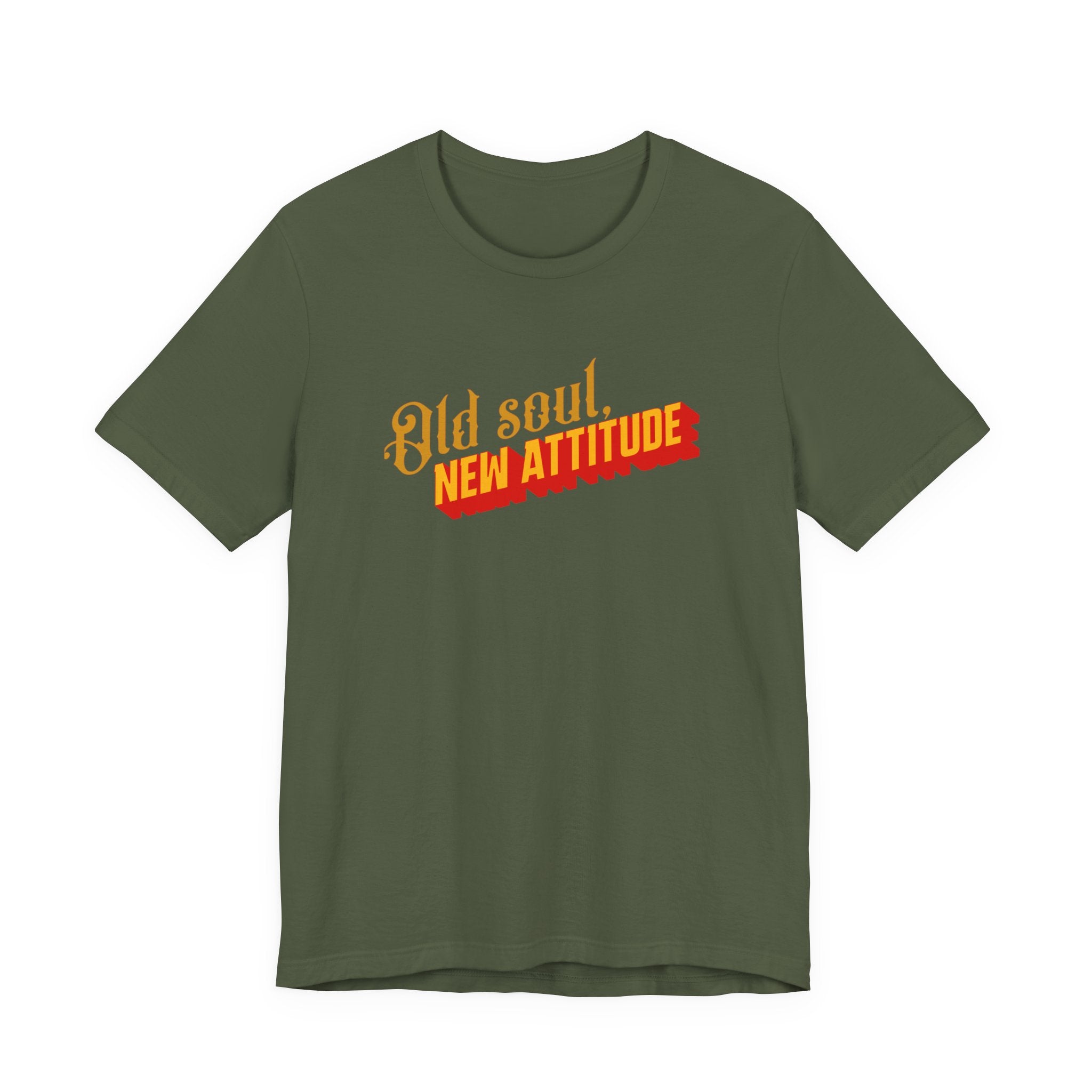 Old Soul New Attitude Shirt, Retro Gothic Graphic Tee Women, Boho Gift for Her, Vintage Vibe T-Shirt, Statement Tee