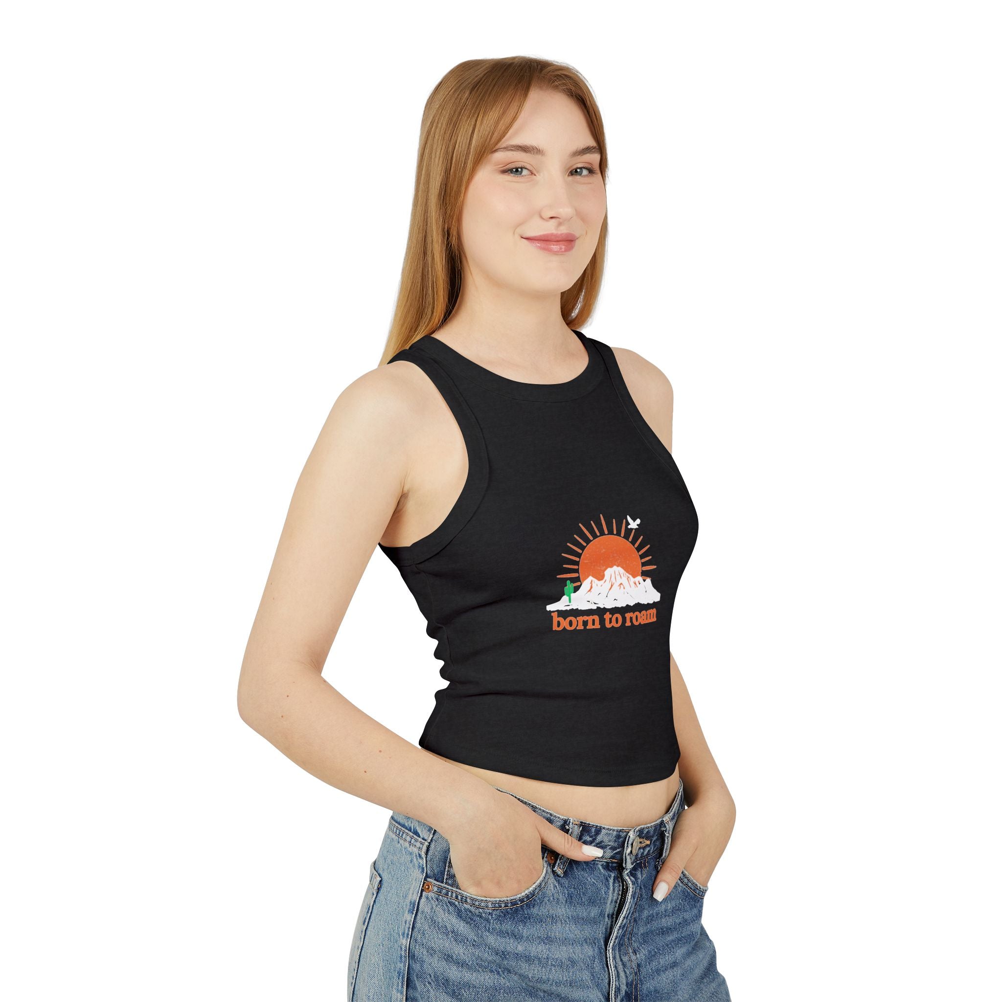 Born to Roam sunset mountain tank