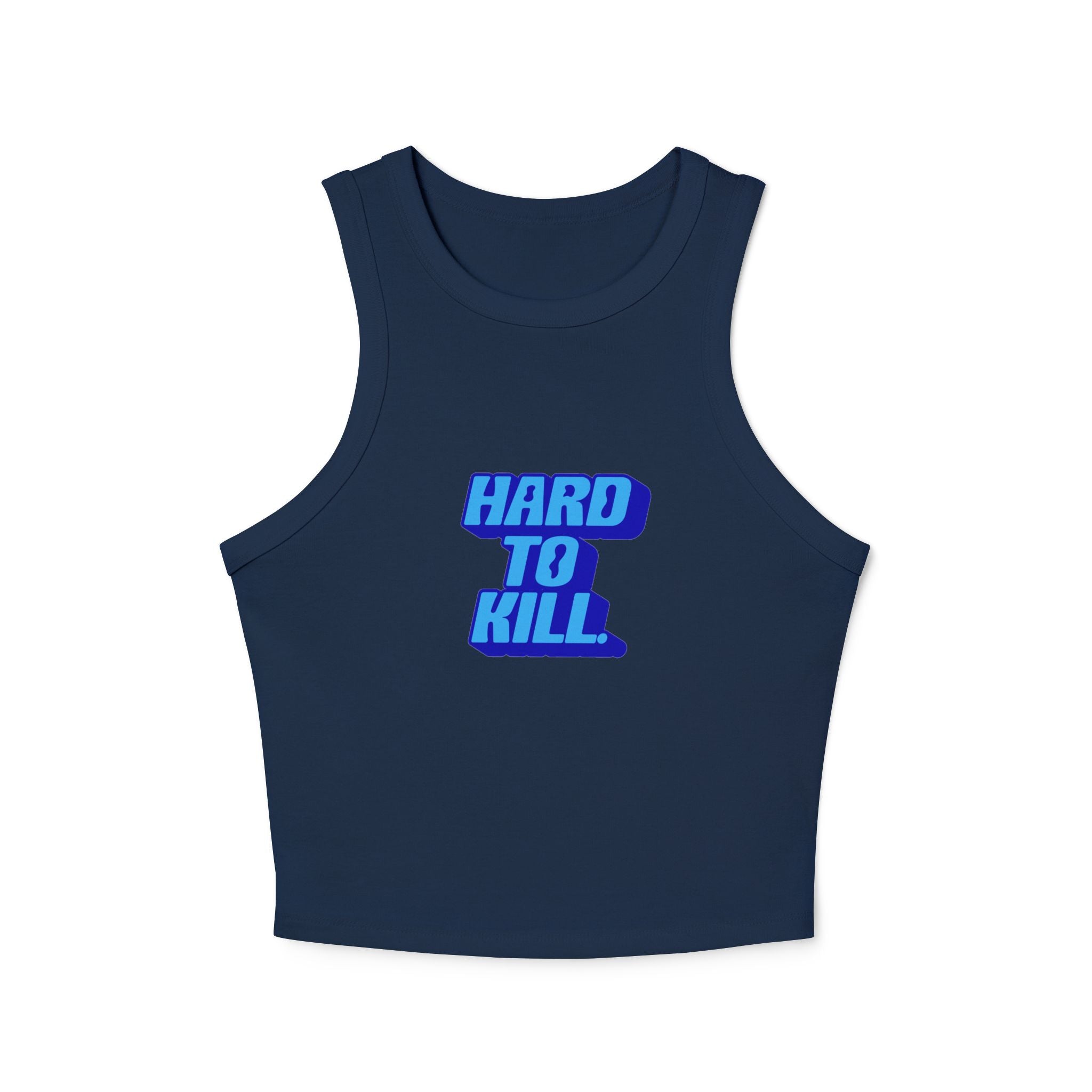 Hard To Kill graphic Tank Top (Blue on Blue)