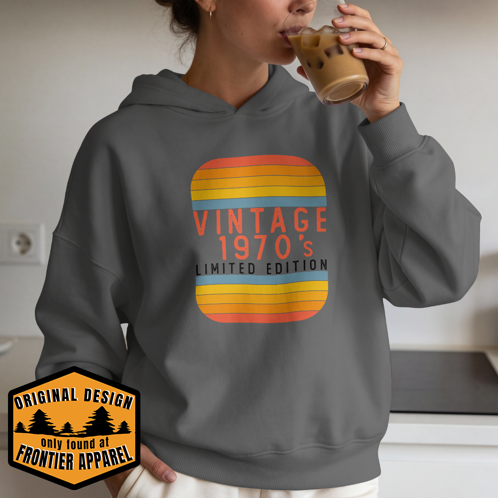 Vintage 1970's Limited Edition Hoodie (Block font)
