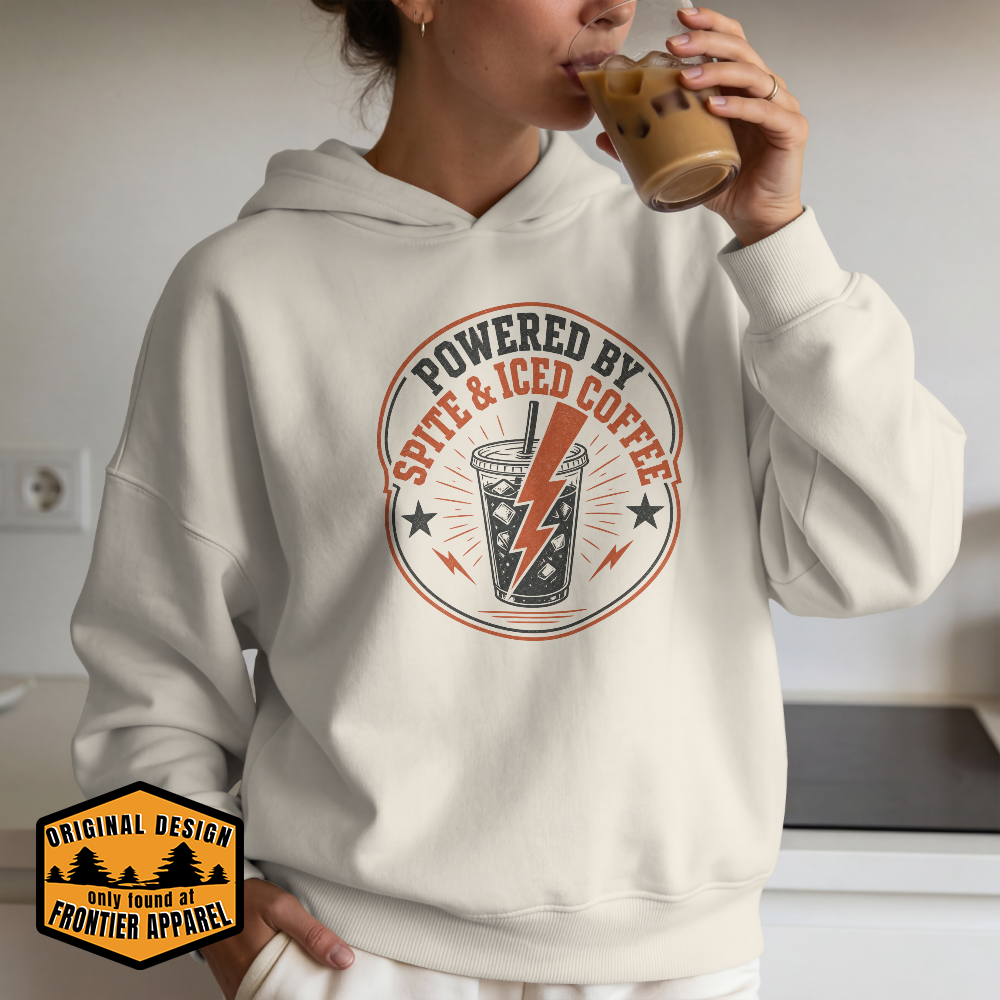 Powered By Spite And Iced Coffee Hoodie