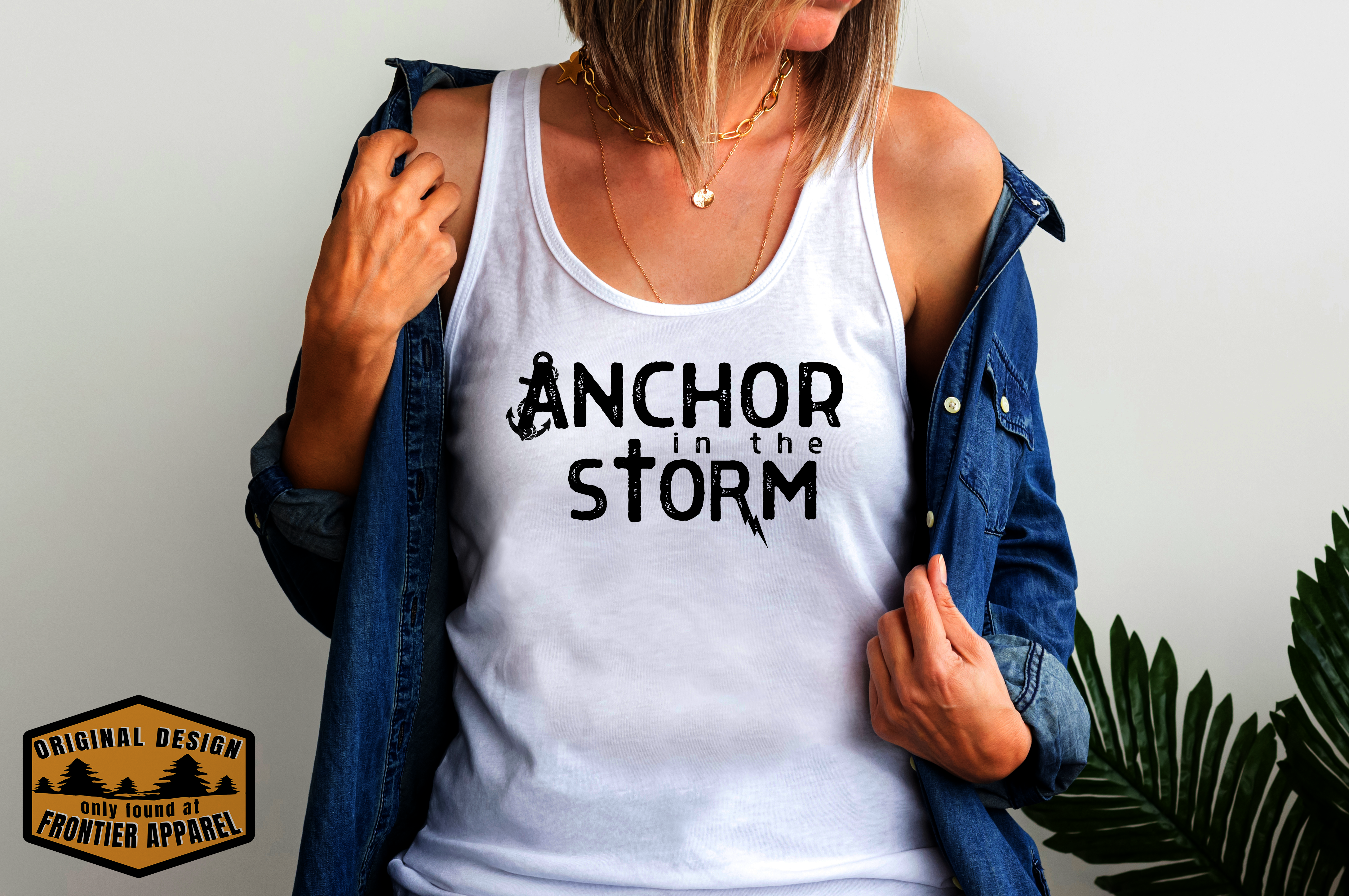 Anchor in the StormTank Top