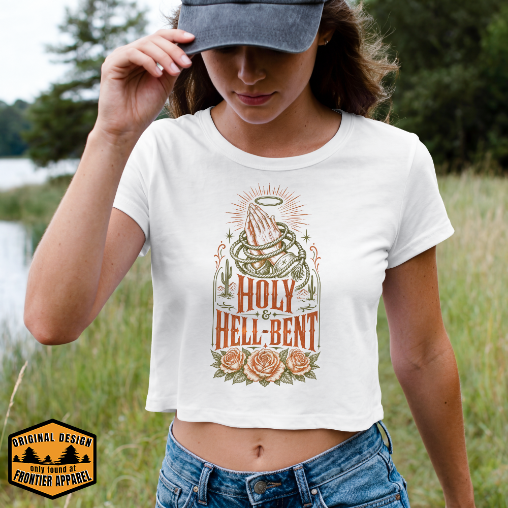 Holy & Hell-Bent Crop Top Tee