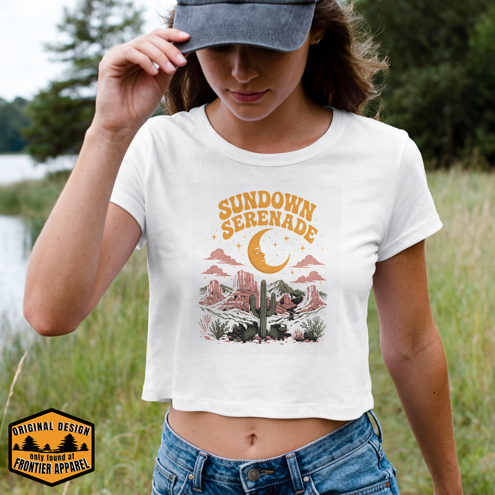 Sundown Serenade Crop Top Tee