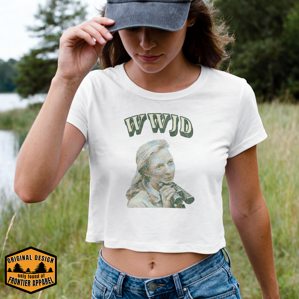 WWJD Crop Top Tee