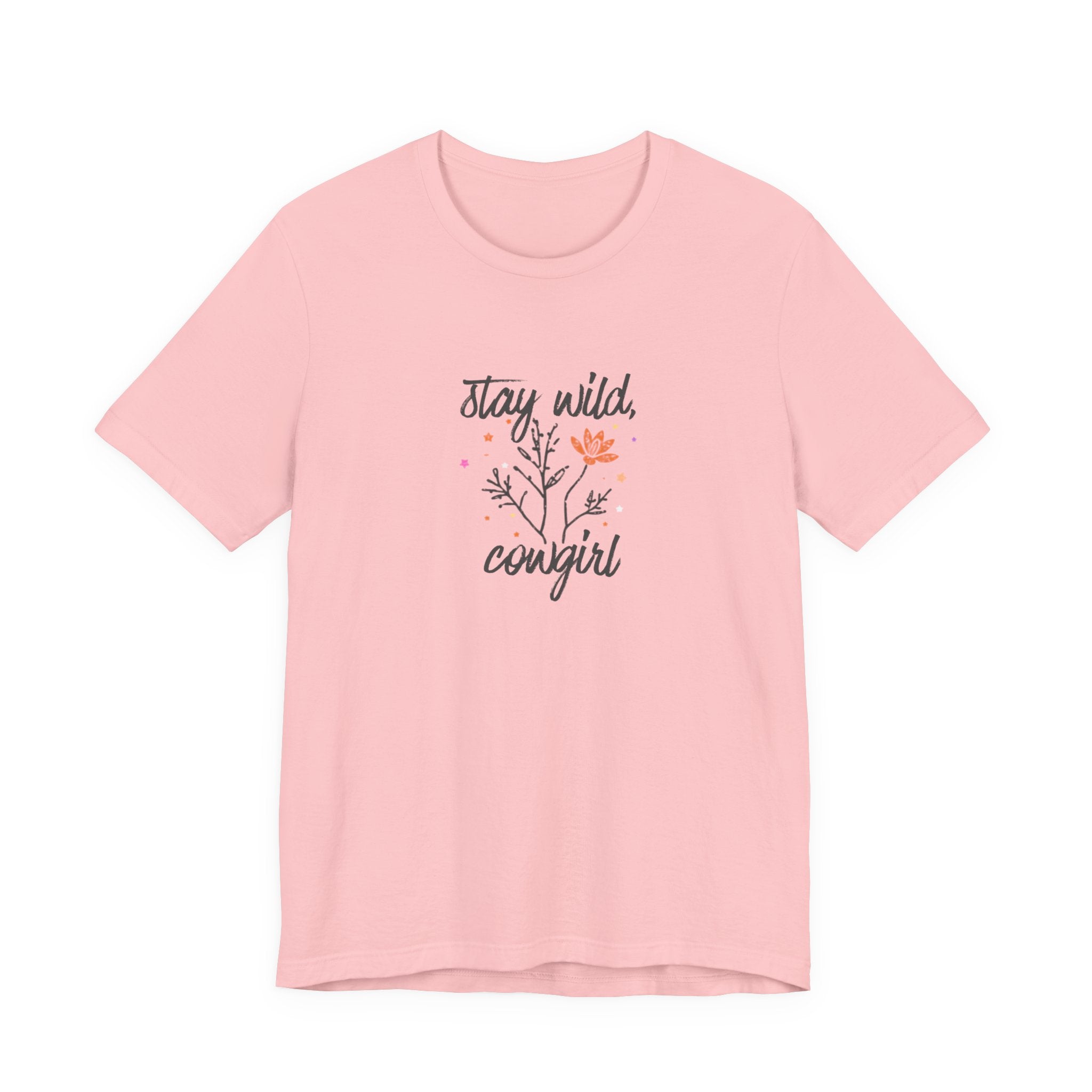Stay Wild Cowgirl Shirt, Retro Western Graphic Tee Women, Boho Cowgirl Gift, Wildflower T-Shirt, Country Statement Tee