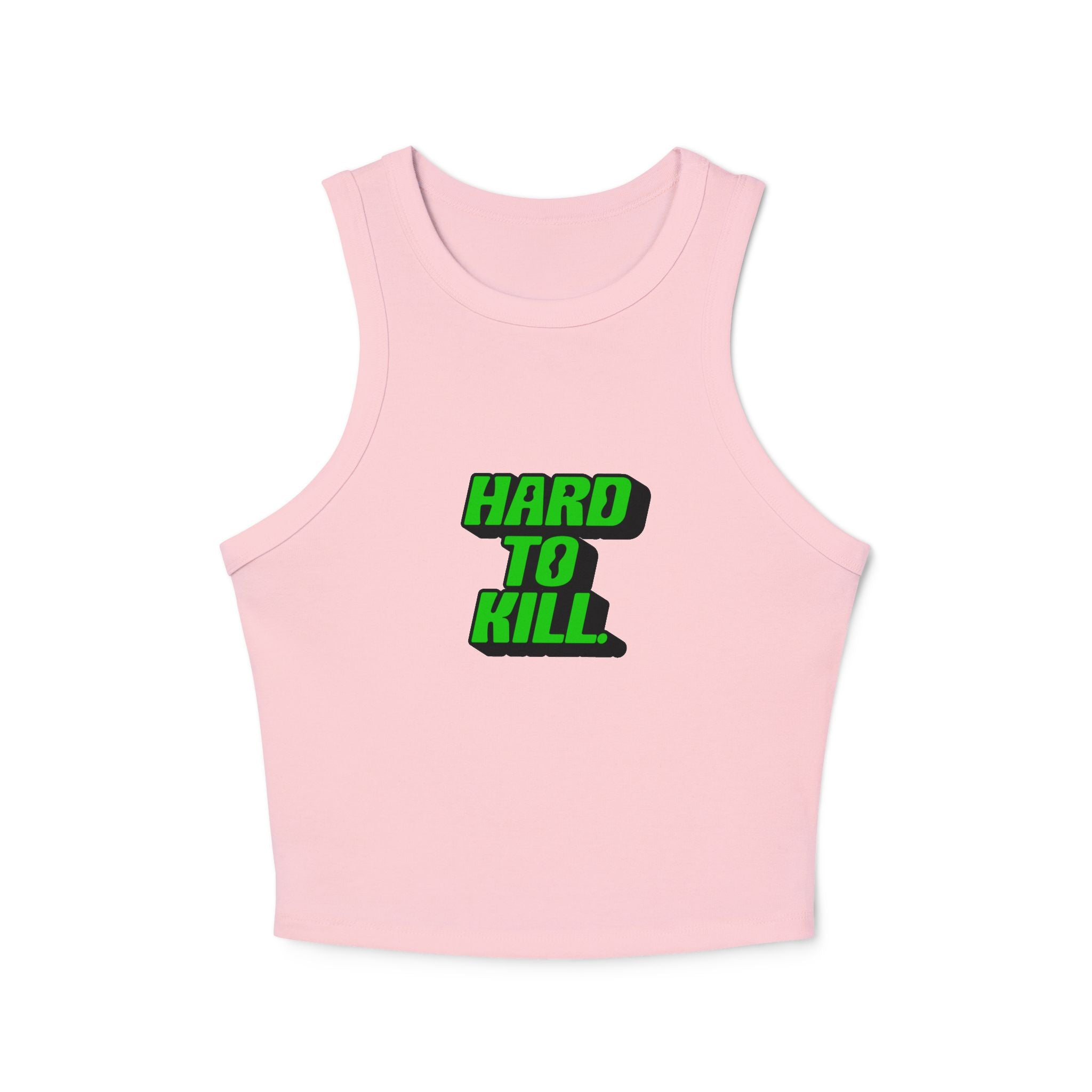 Hard To Kill graphic Tank Top (Green on Black)