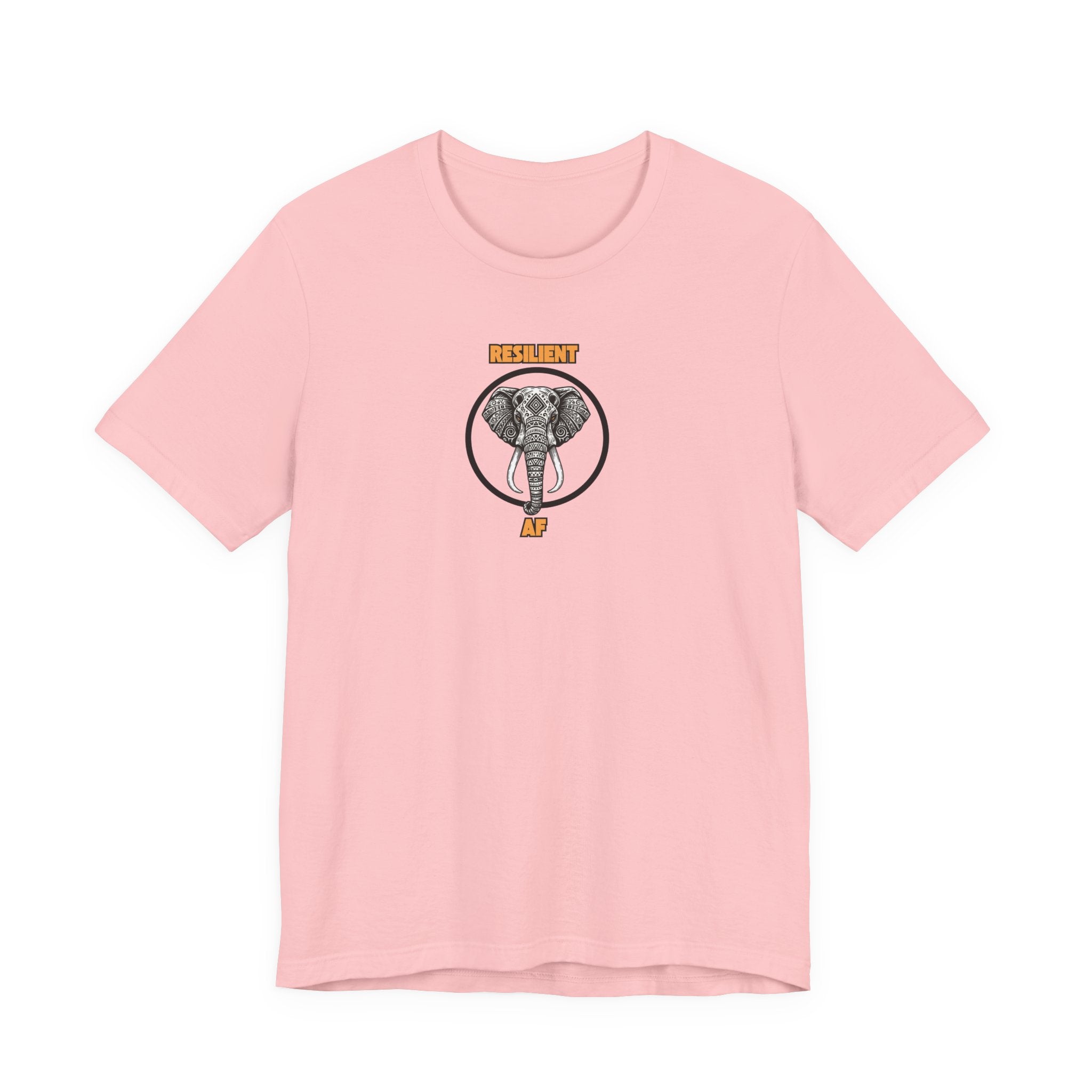 Resilient AF Shirt, Elephant Graphic Tee Women, Resilience Gift for Her, Strong Woman T-Shirt, Empowerment Tee