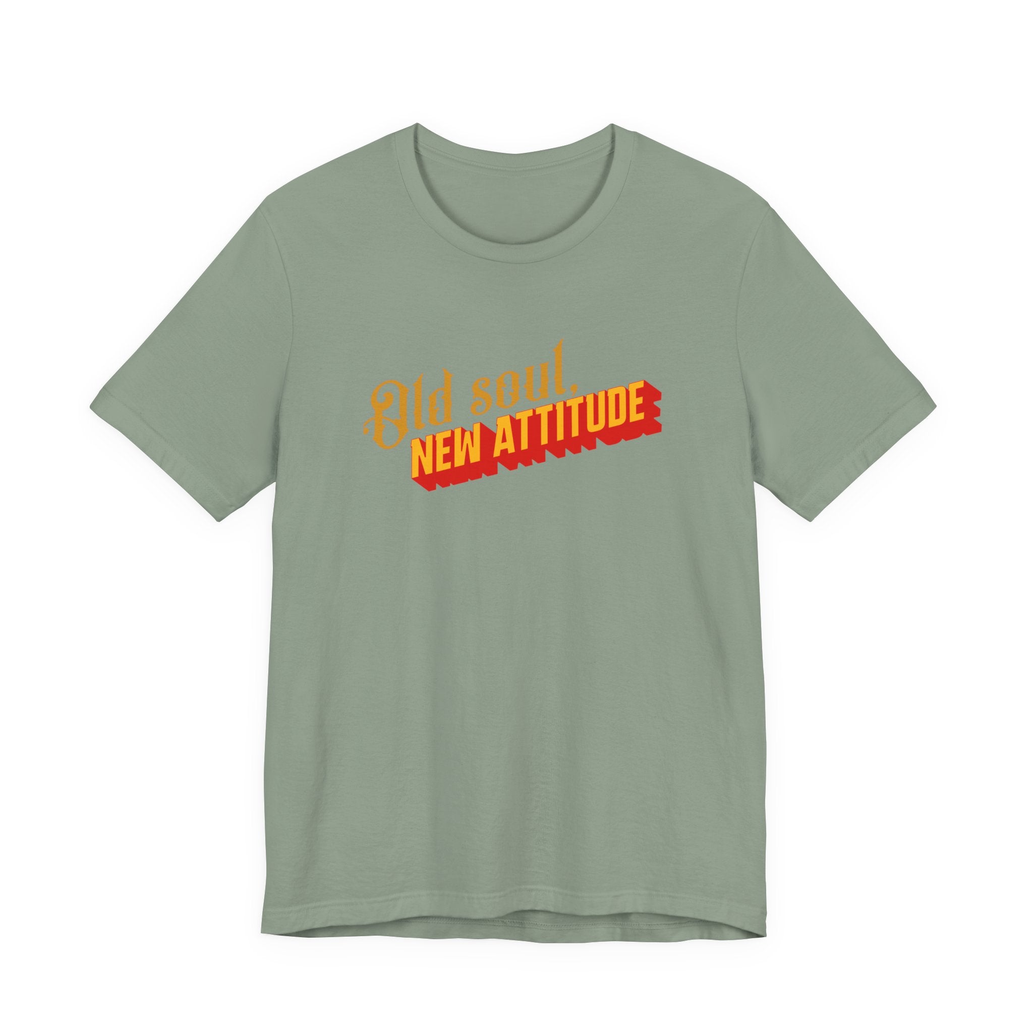Old Soul New Attitude Shirt, Retro Gothic Graphic Tee Women, Boho Gift for Her, Vintage Vibe T-Shirt, Statement Tee