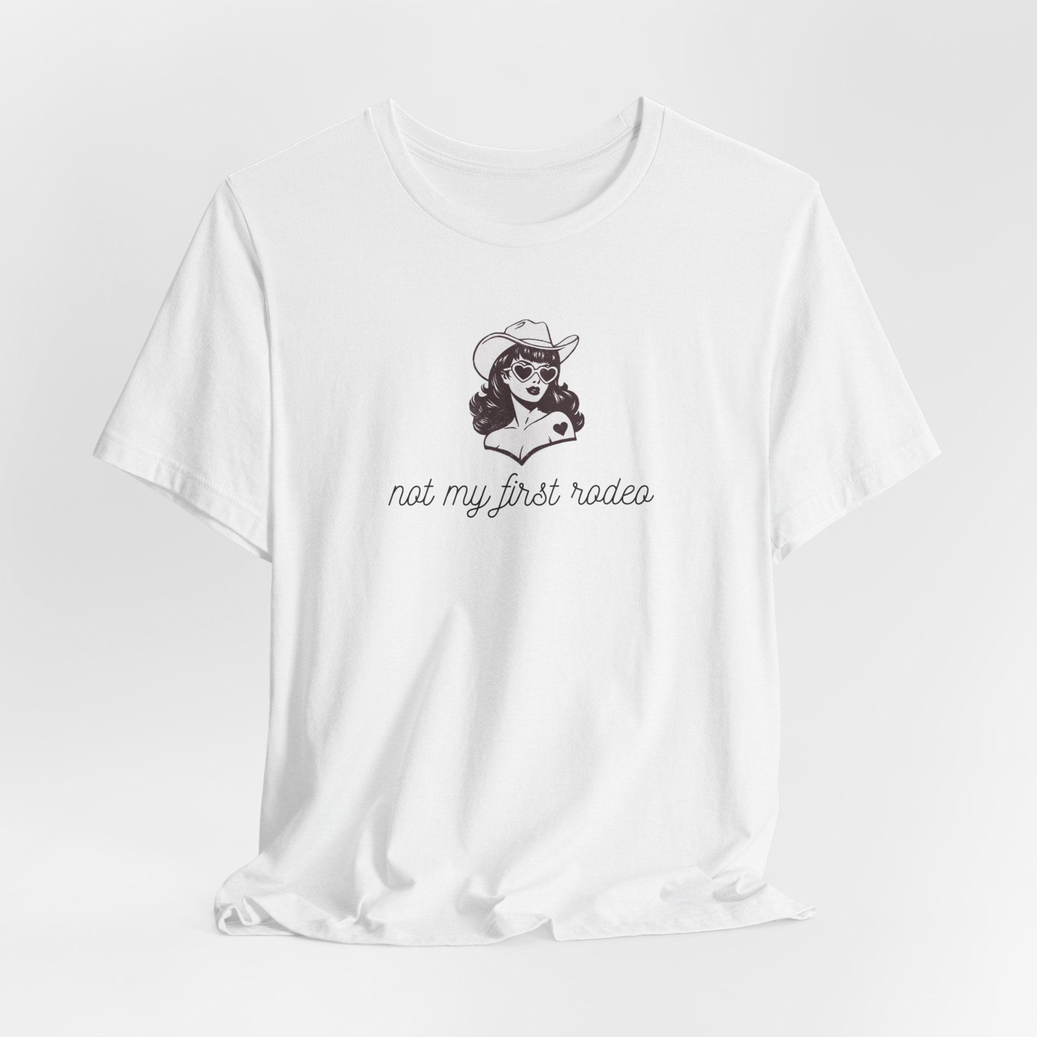 Not My First Rodeo Shirt, Retro Cowgirl Graphic Tee Women, Western Gift for Her, Country T-Shirt, Sassy Cowgirl Tee