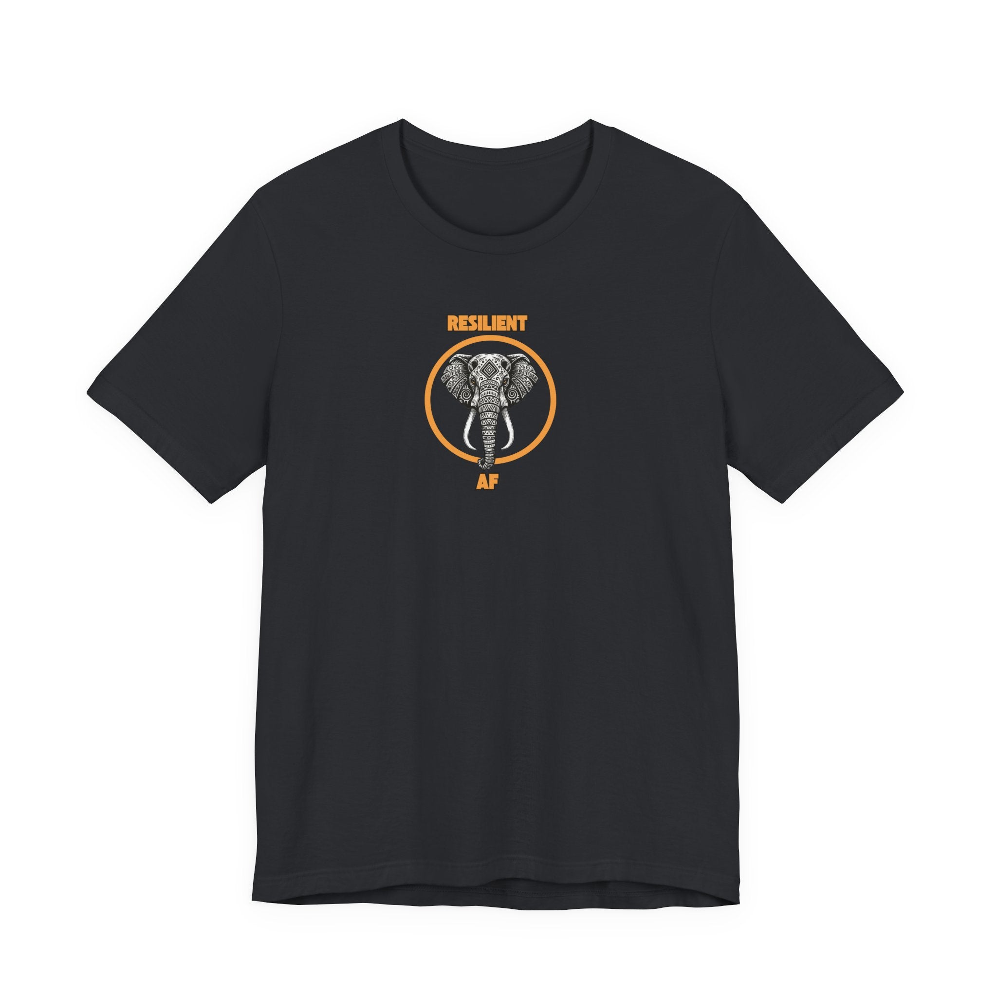 Resilient AF Shirt, Elephant Graphic Tee Women, Resilience Gift for Her, Strong Woman T-Shirt, Empowerment Tee