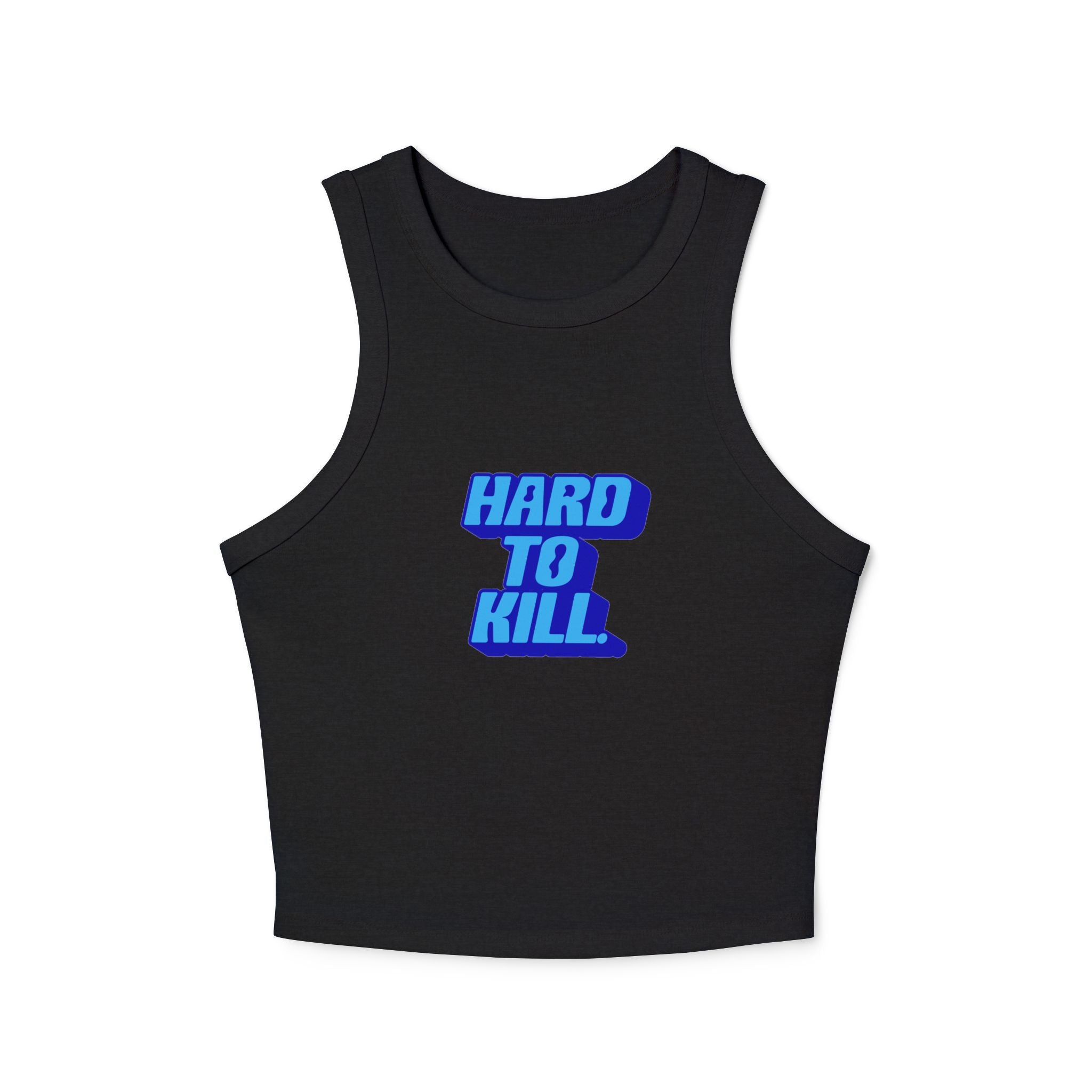 Hard To Kill graphic Tank Top (Blue on Blue)