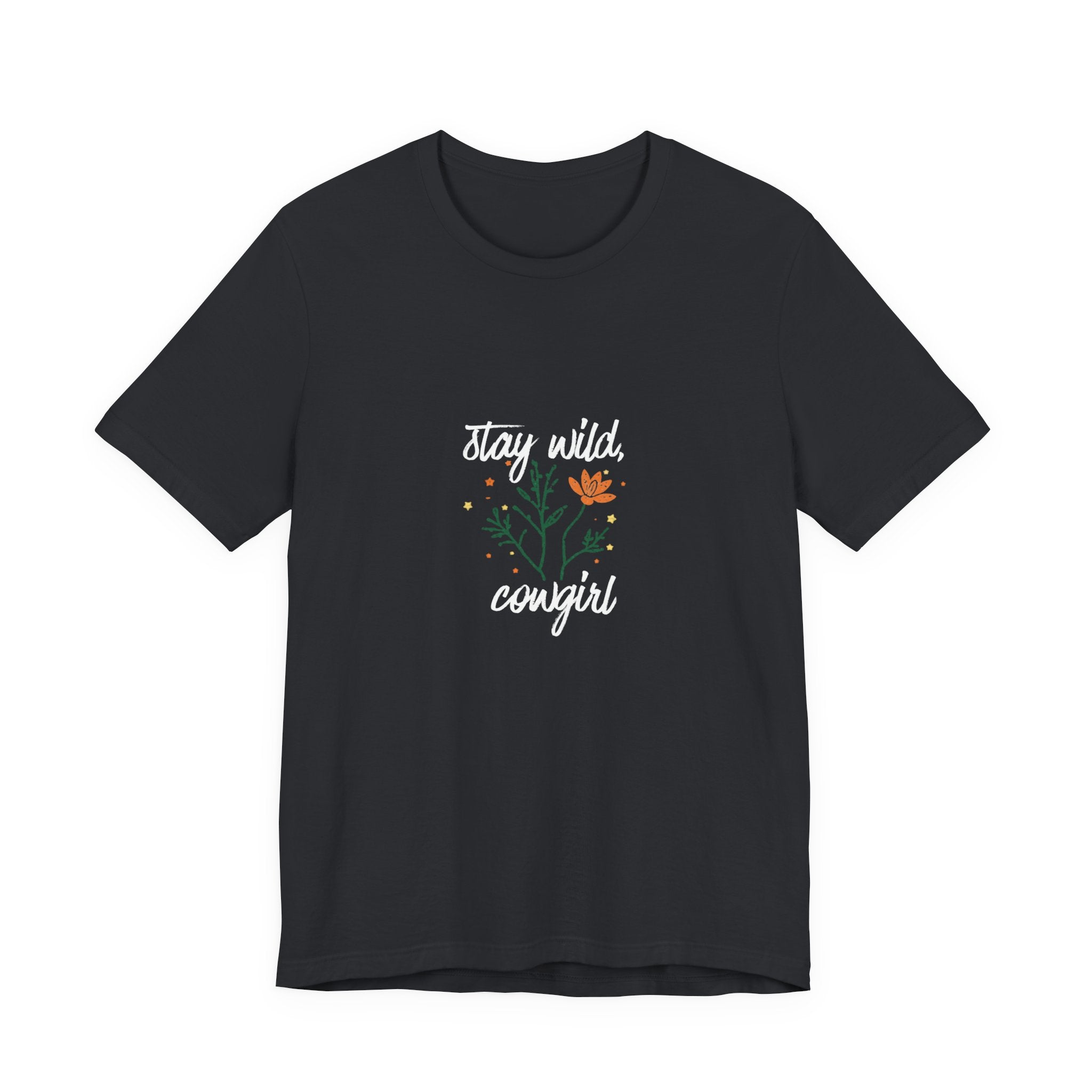 Stay Wild Cowgirl Shirt, Retro Western Graphic Tee Women, Boho Cowgirl Gift, Wildflower T-Shirt, Country Statement Tee