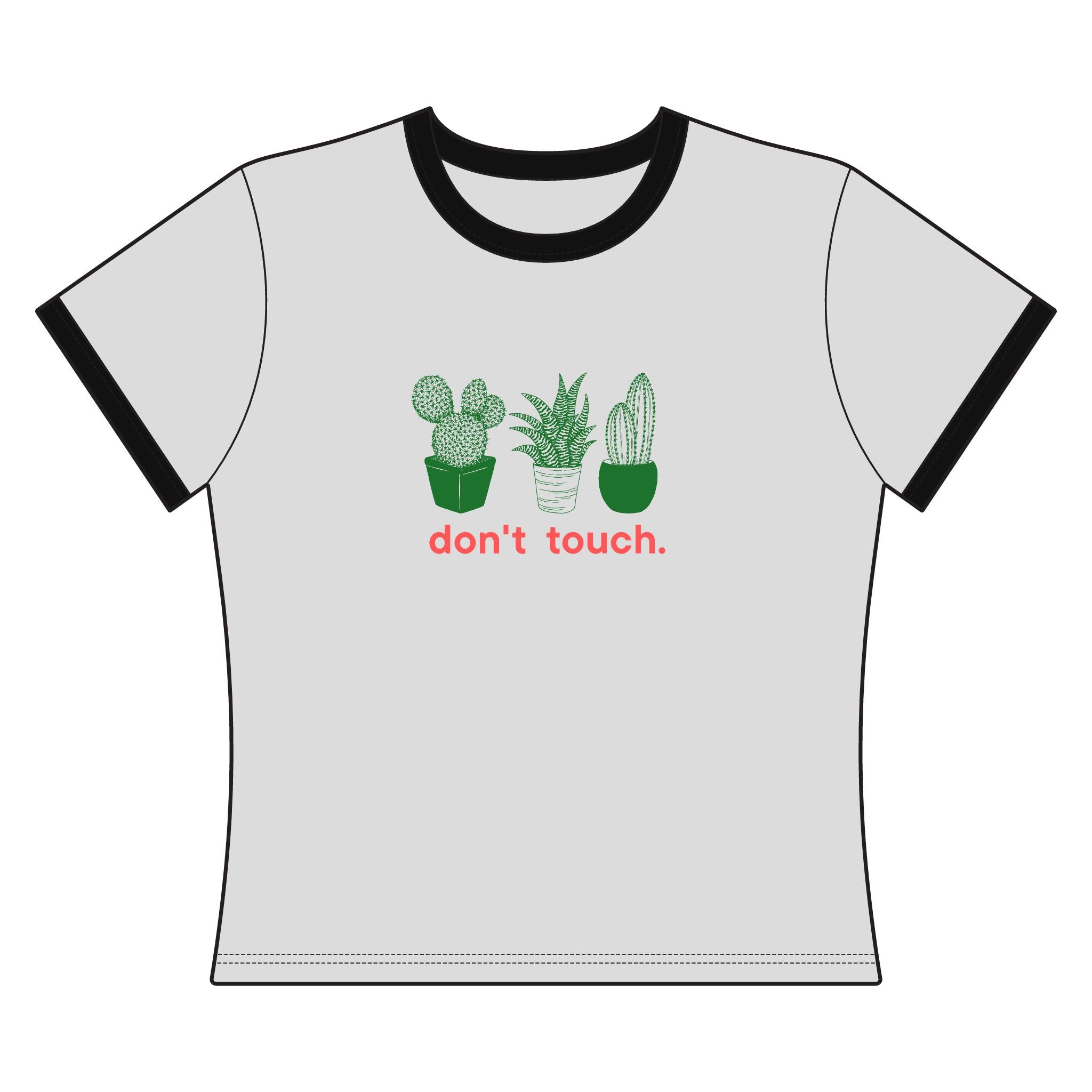 Don't Touch Cactus Trio T-Shirt