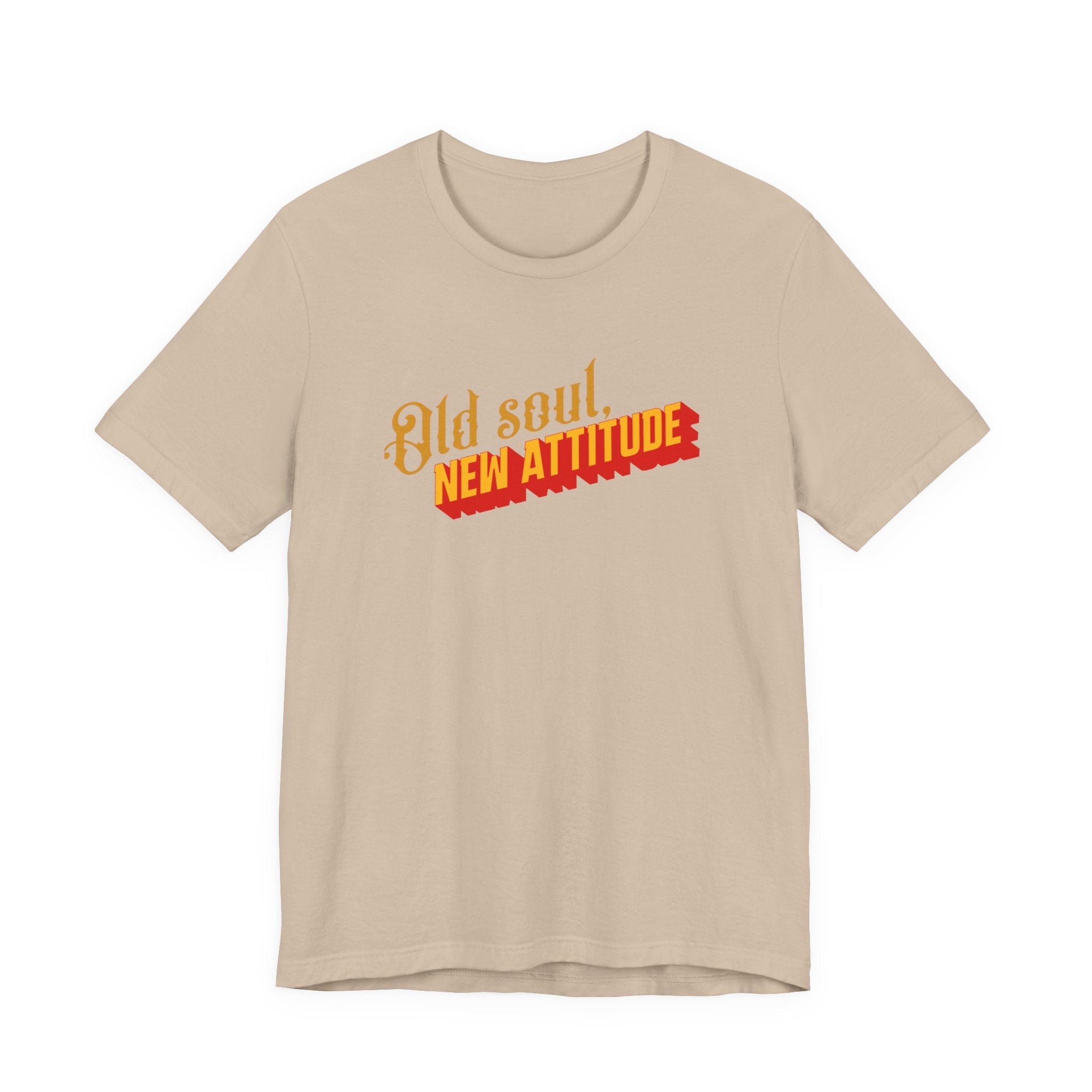 Old Soul New Attitude Shirt, Retro Gothic Graphic Tee Women, Boho Gift for Her, Vintage Vibe T-Shirt, Statement Tee