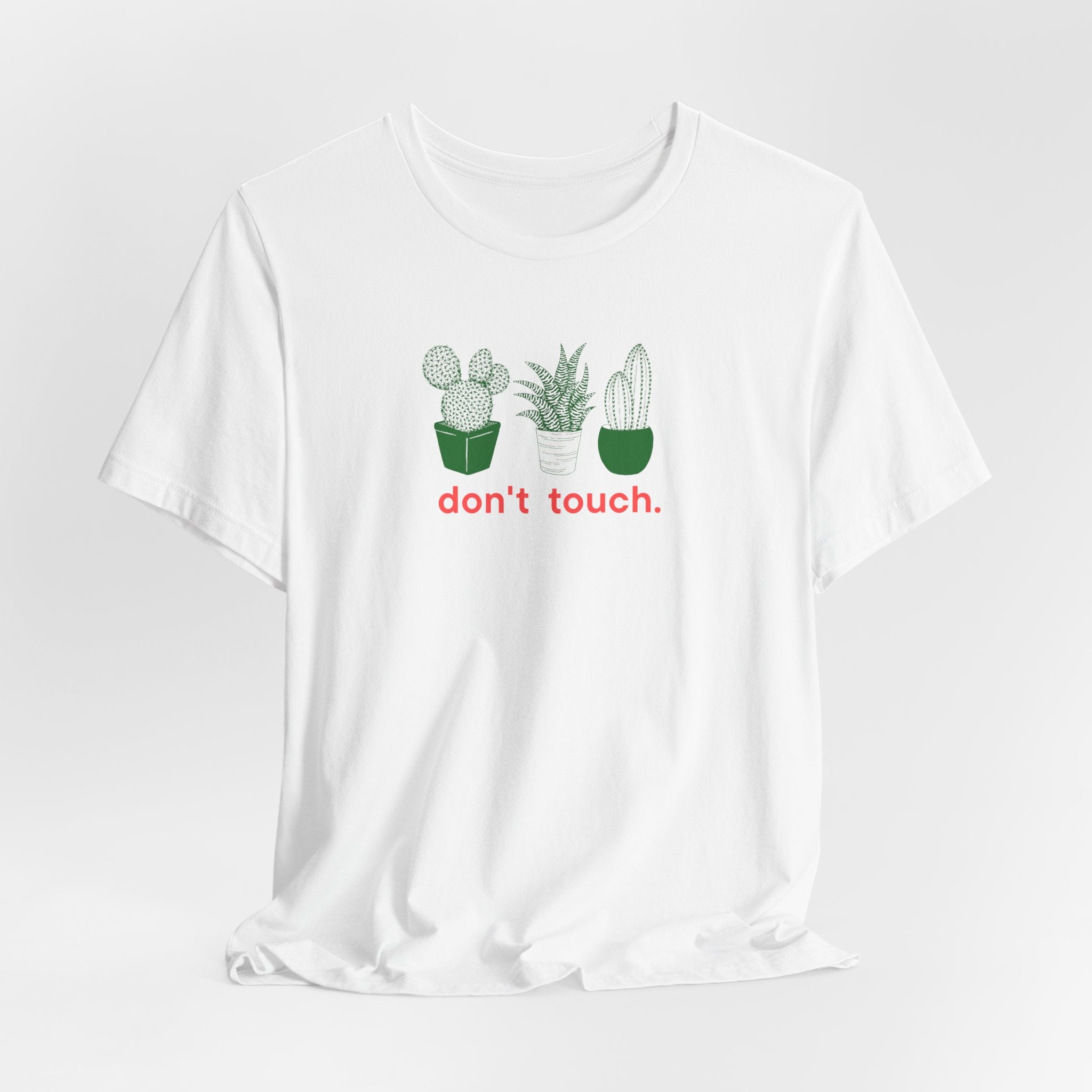 Don't Touch Shirt, Funny Cactus Plant Graphic Tee Women, Sassy Gift for Her, Introvert T-Shirt, Plant Lover Tee