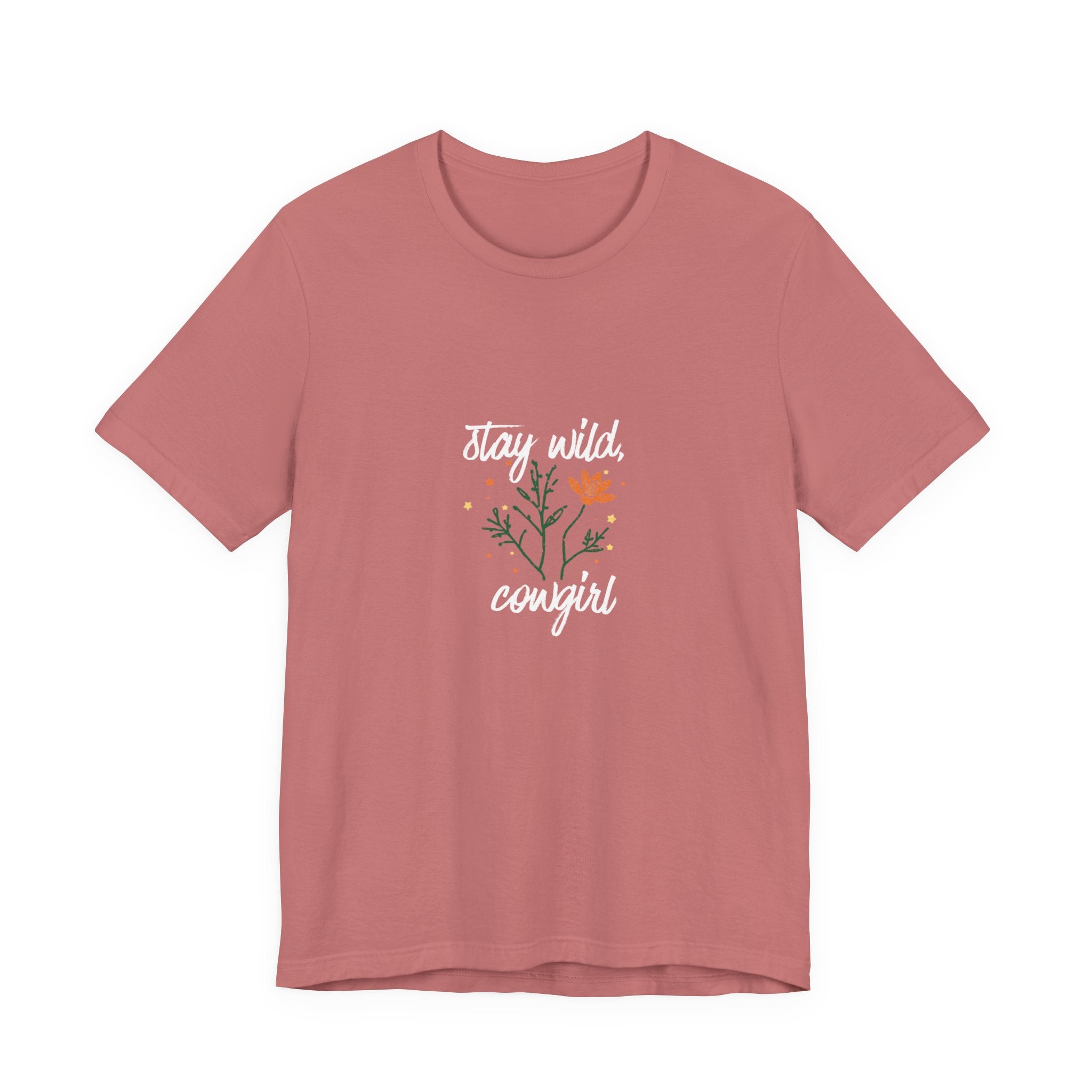 Stay Wild Cowgirl Shirt, Retro Western Graphic Tee Women, Boho Cowgirl Gift, Wildflower T-Shirt, Country Statement Tee