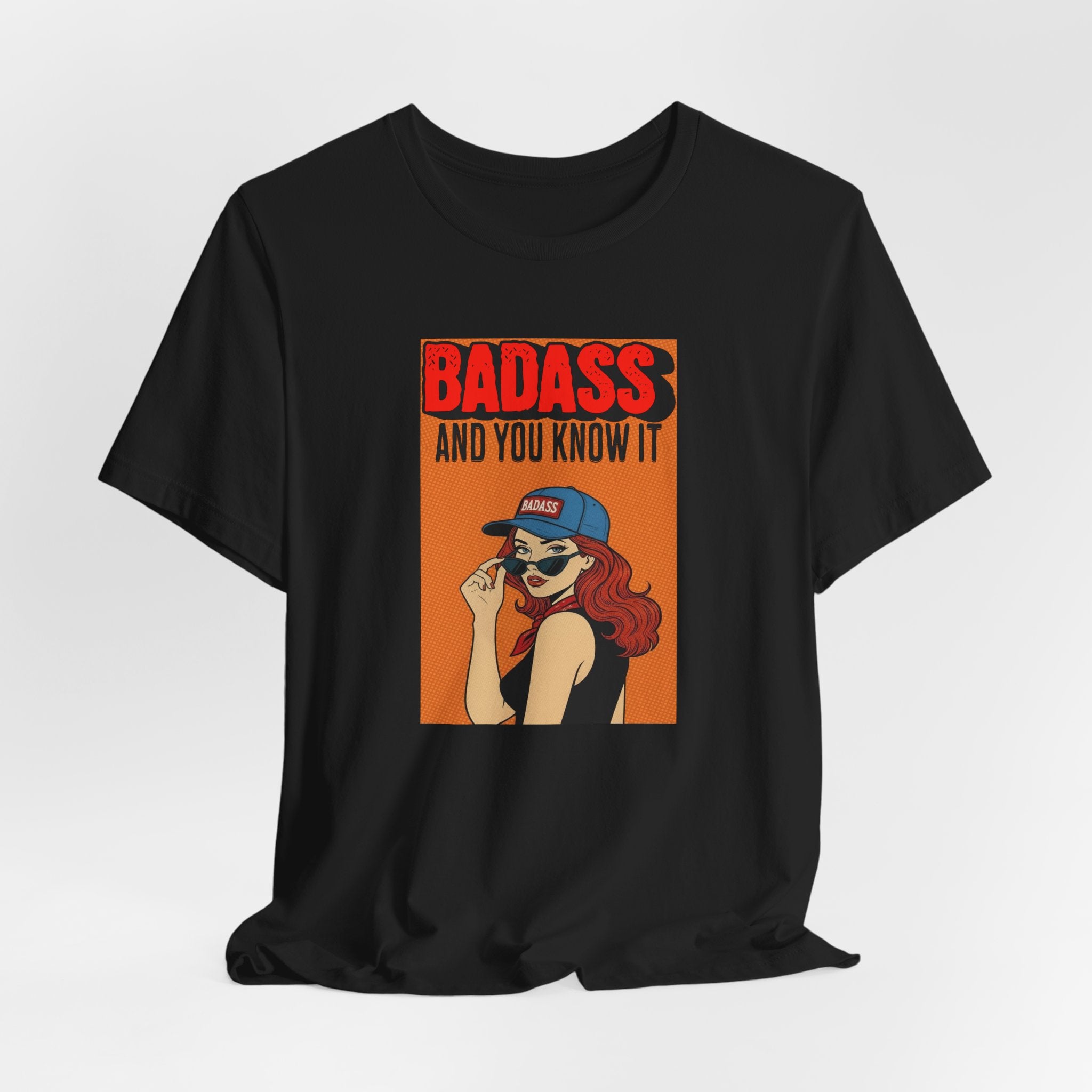 Badass And You Know It Shirt, Retro Pop Art Comic Tee Women, Sassy Cowgirl Gift for Her, Funny Confident T-Shirt