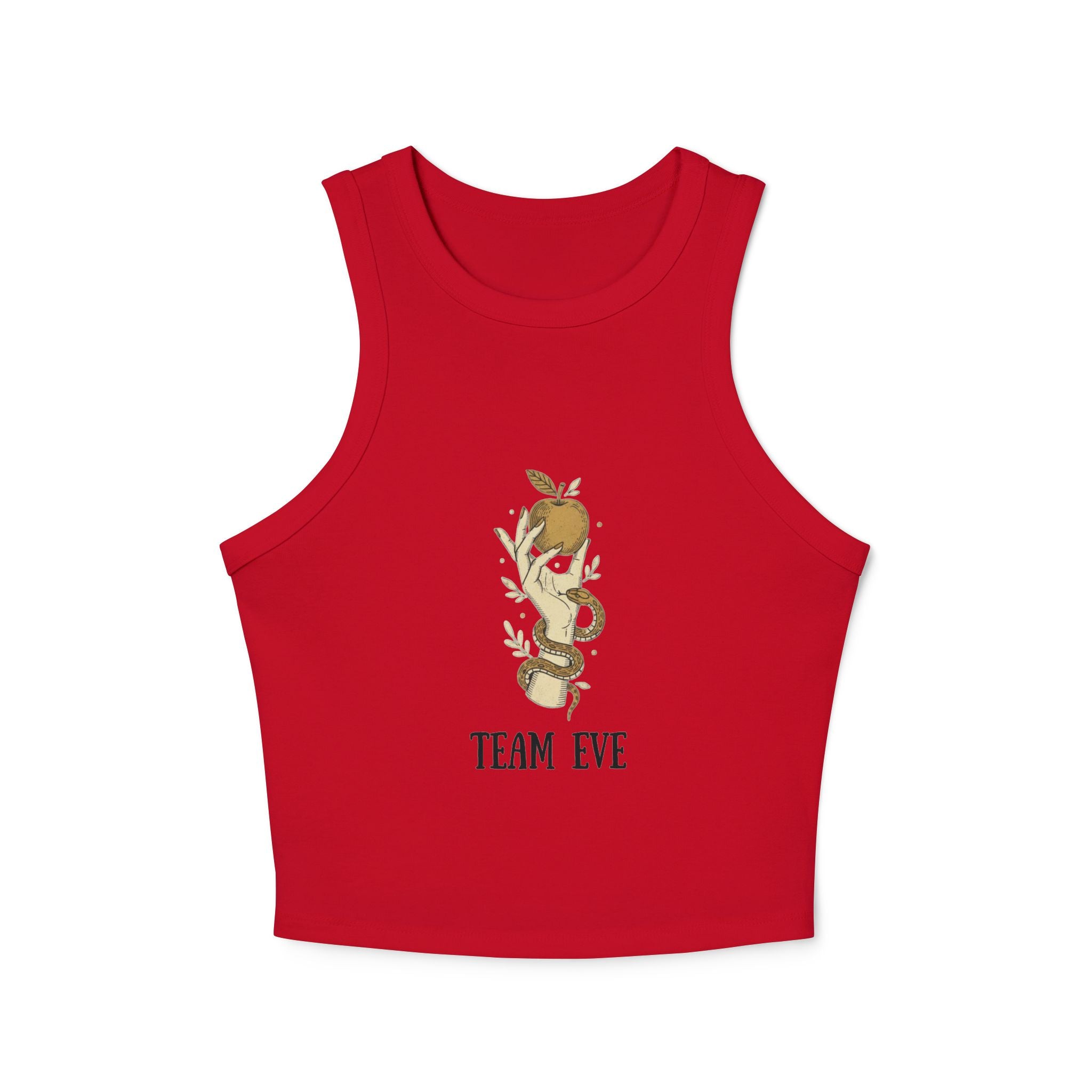 Team Eve snake and apple illustration Tank Top | Botanical serpent graphic
