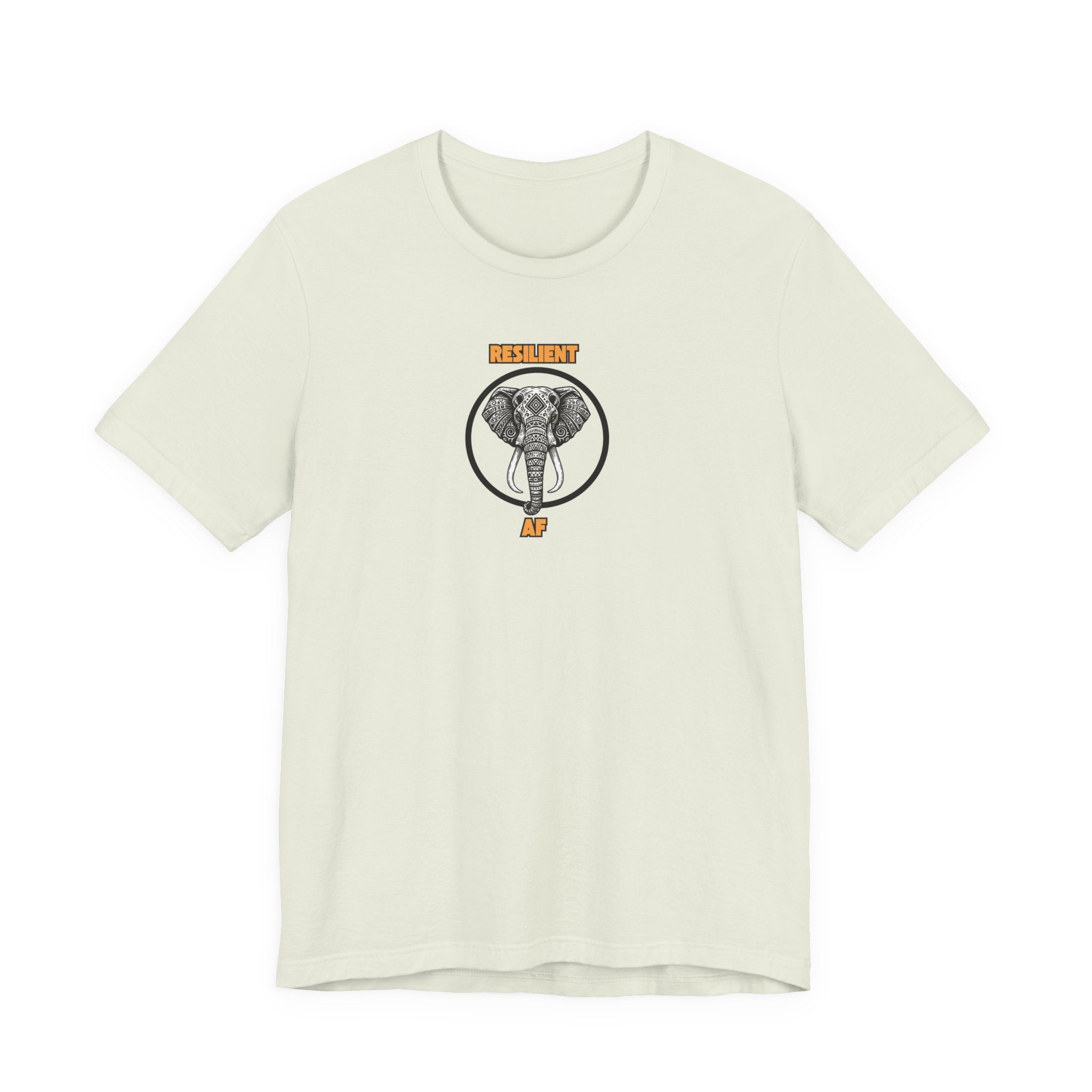Resilient AF Shirt, Elephant Graphic Tee Women, Resilience Gift for Her, Strong Woman T-Shirt, Empowerment Tee