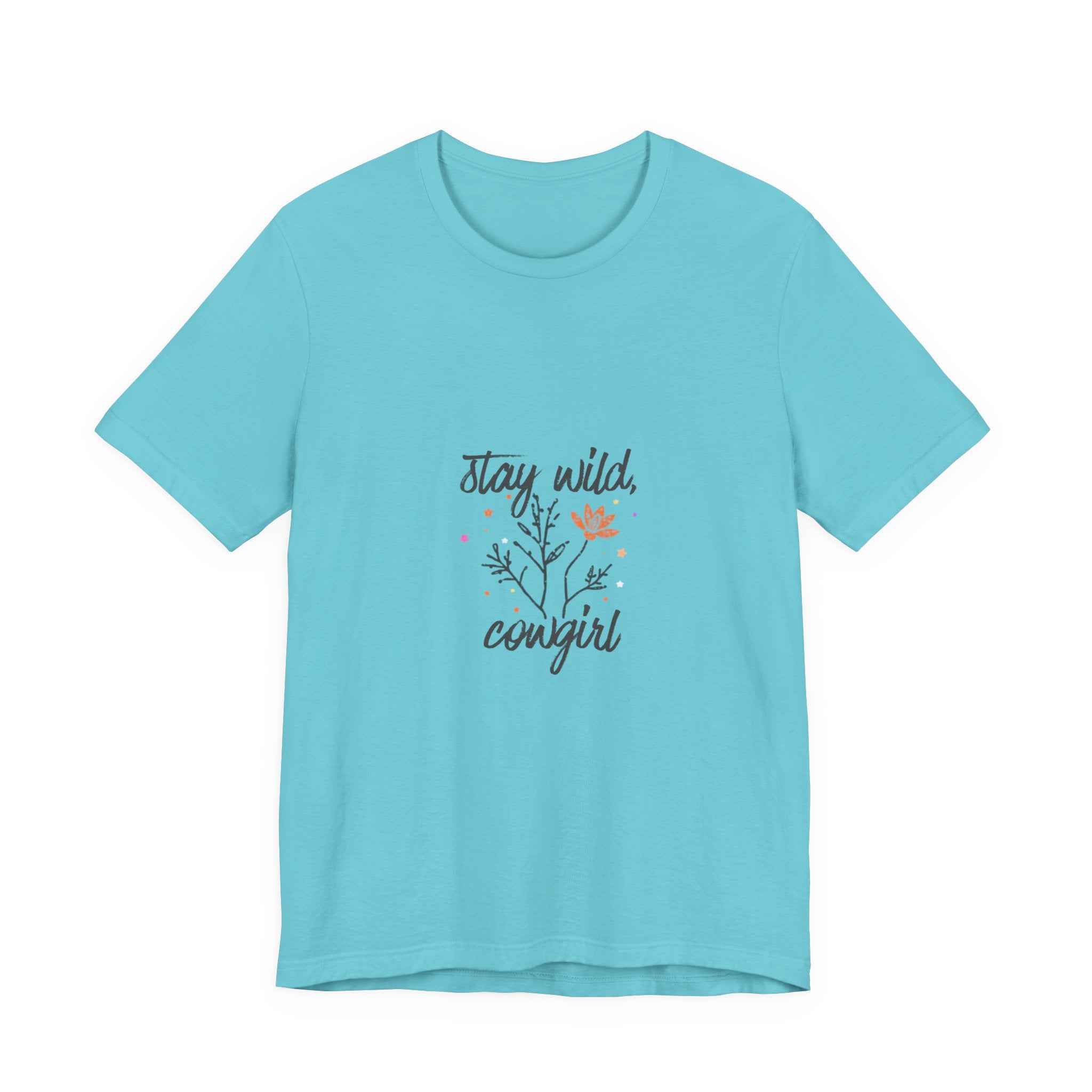 Stay Wild Cowgirl Shirt, Retro Western Graphic Tee Women, Boho Cowgirl Gift, Wildflower T-Shirt, Country Statement Tee