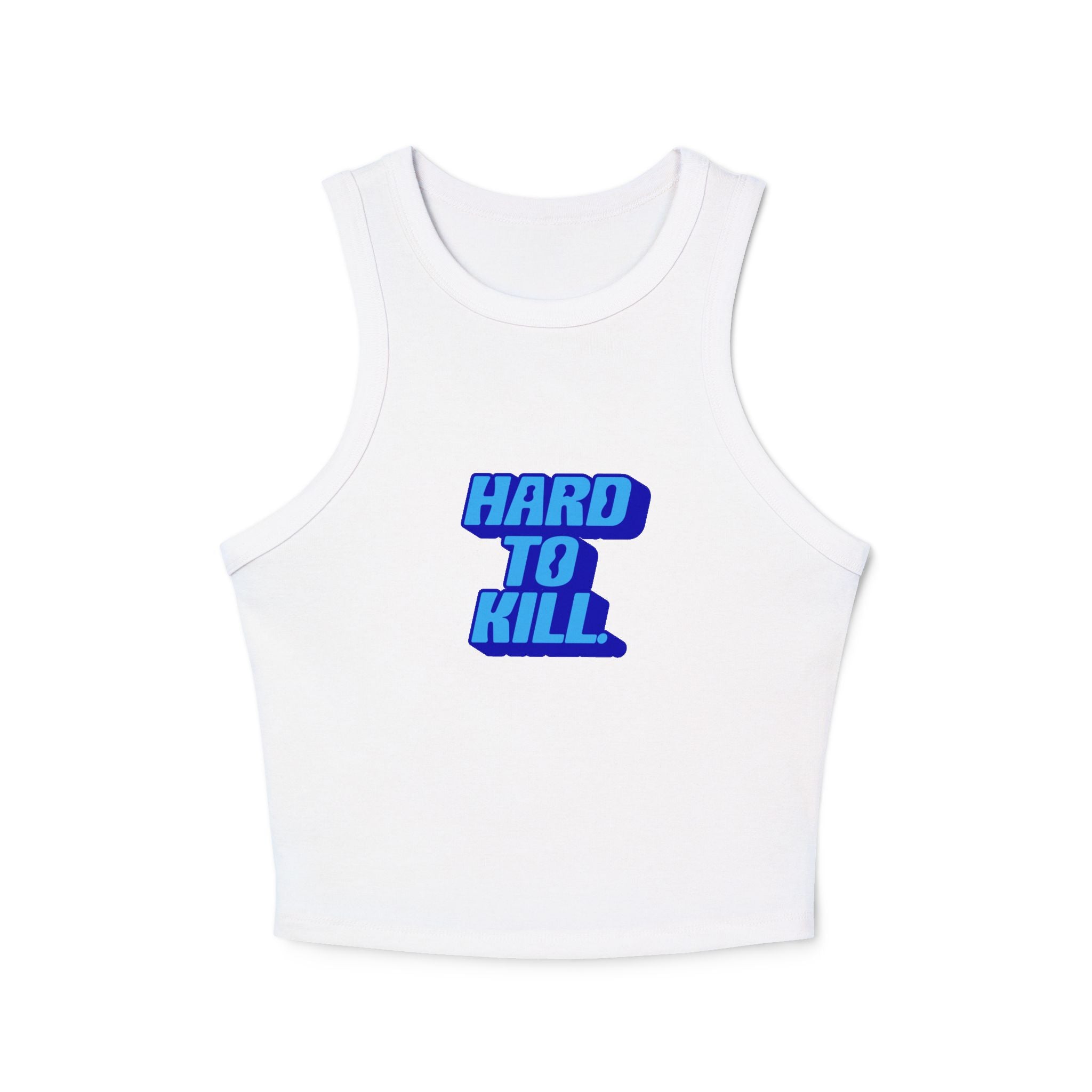 Hard To Kill graphic Tank Top (Blue on Blue)