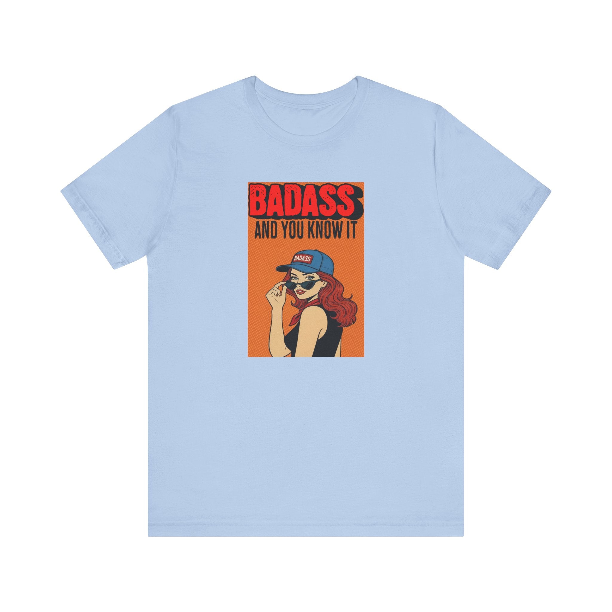 Badass And You Know It Shirt, Retro Pop Art Comic Tee Women, Sassy Cowgirl Gift for Her, Funny Confident T-Shirt